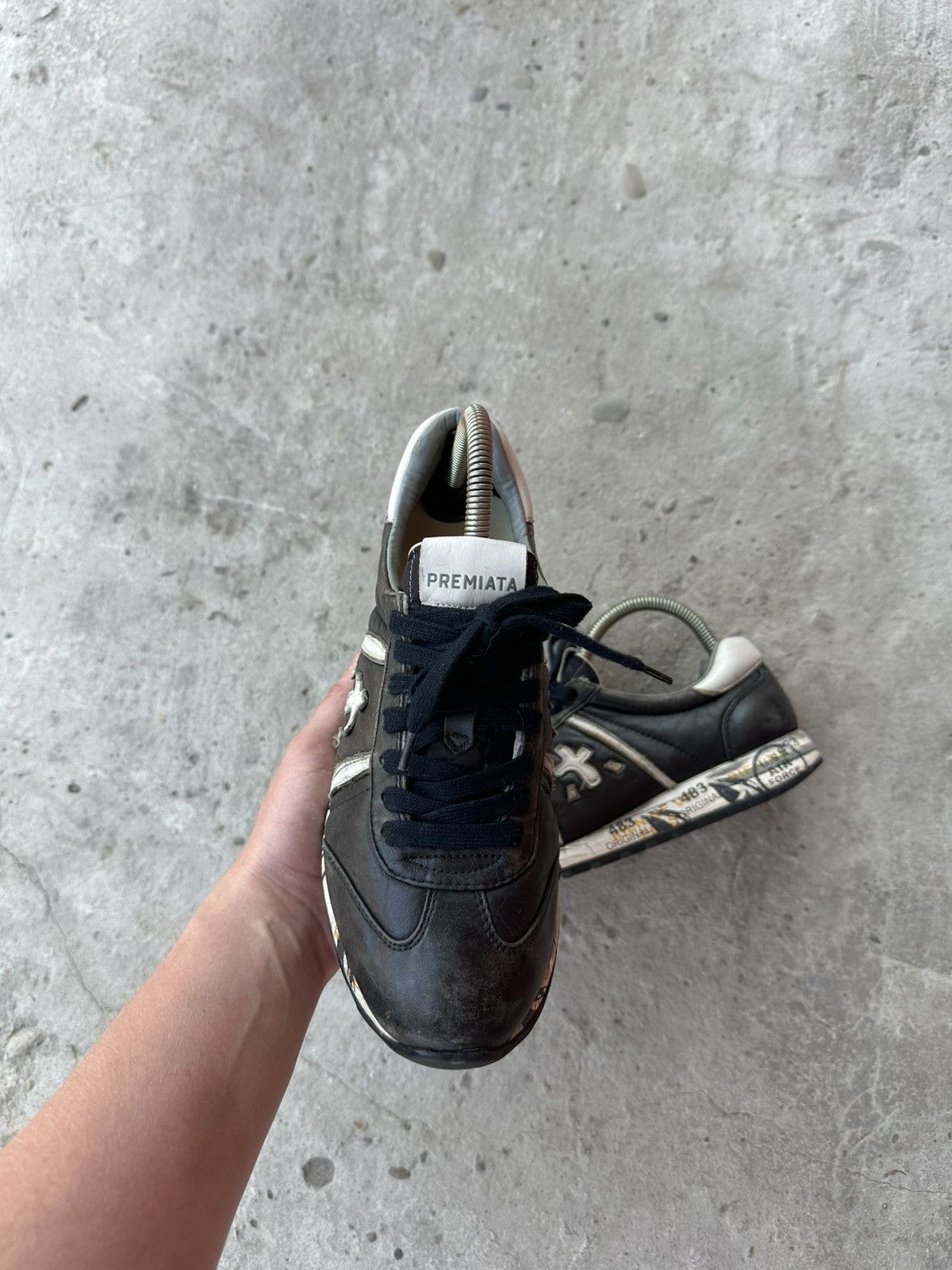 Premiata × Vintage Vintage Premiata Leather Sneakers Low-Top Y2K Old Money Size US 7 / EU 40 - 3 Thumbnail