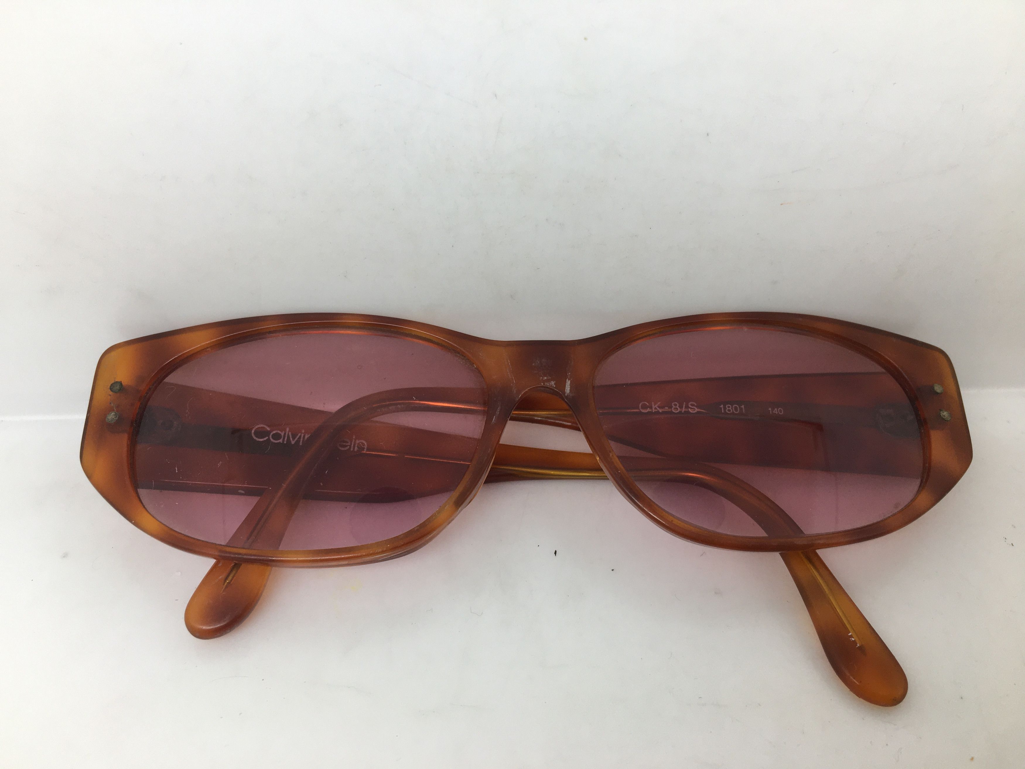 Calvin Klein Vintage Calvin Klein CK-8/S 1801 Tokyo Tortoise Eyeglasses Size ONE SIZE - 8 Thumbnail