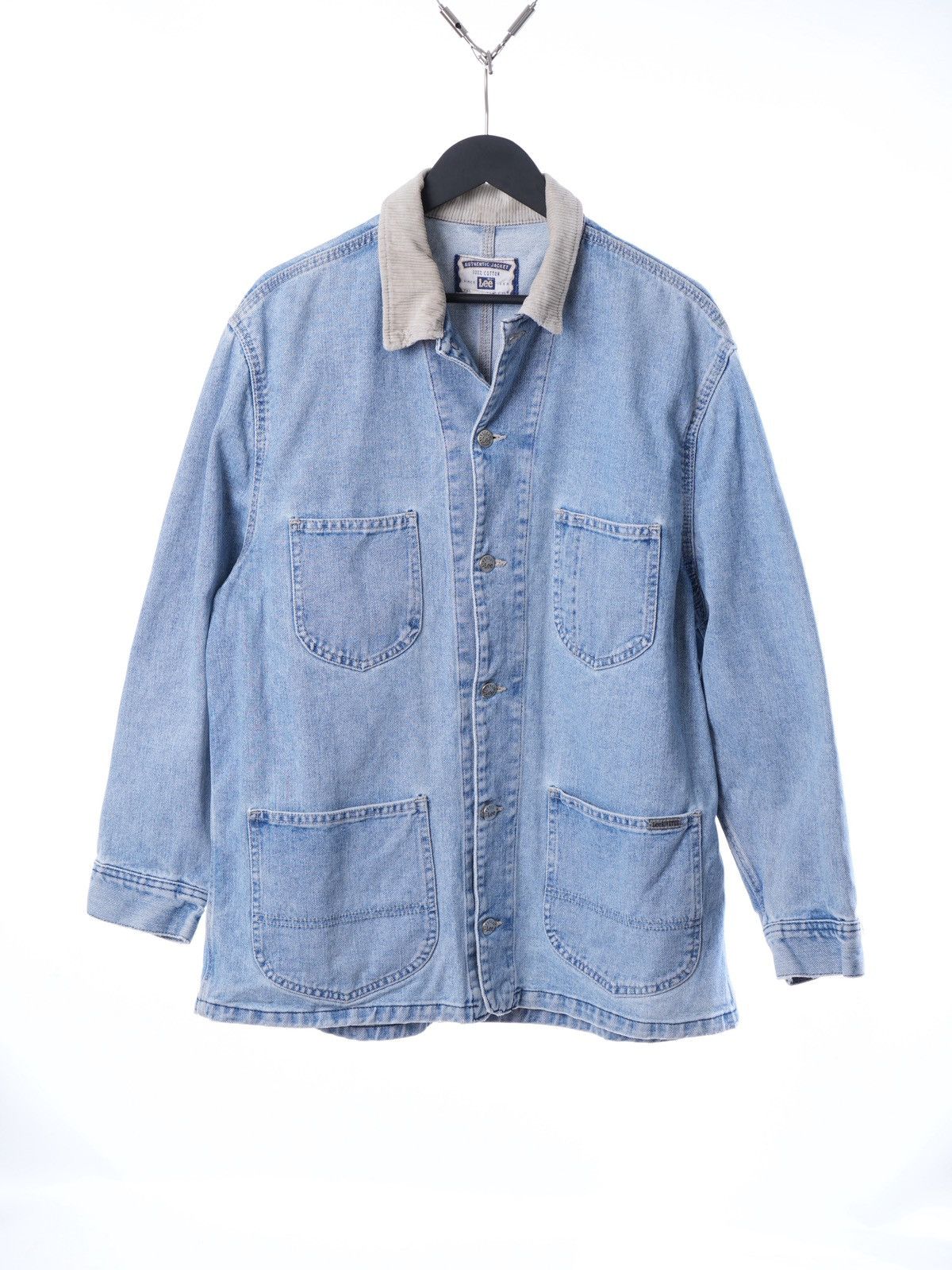Lee Vintage Lee riveted denim chore workwear jacket L USA Size US XL / EU 56 / 4 - 1 Thumbnail