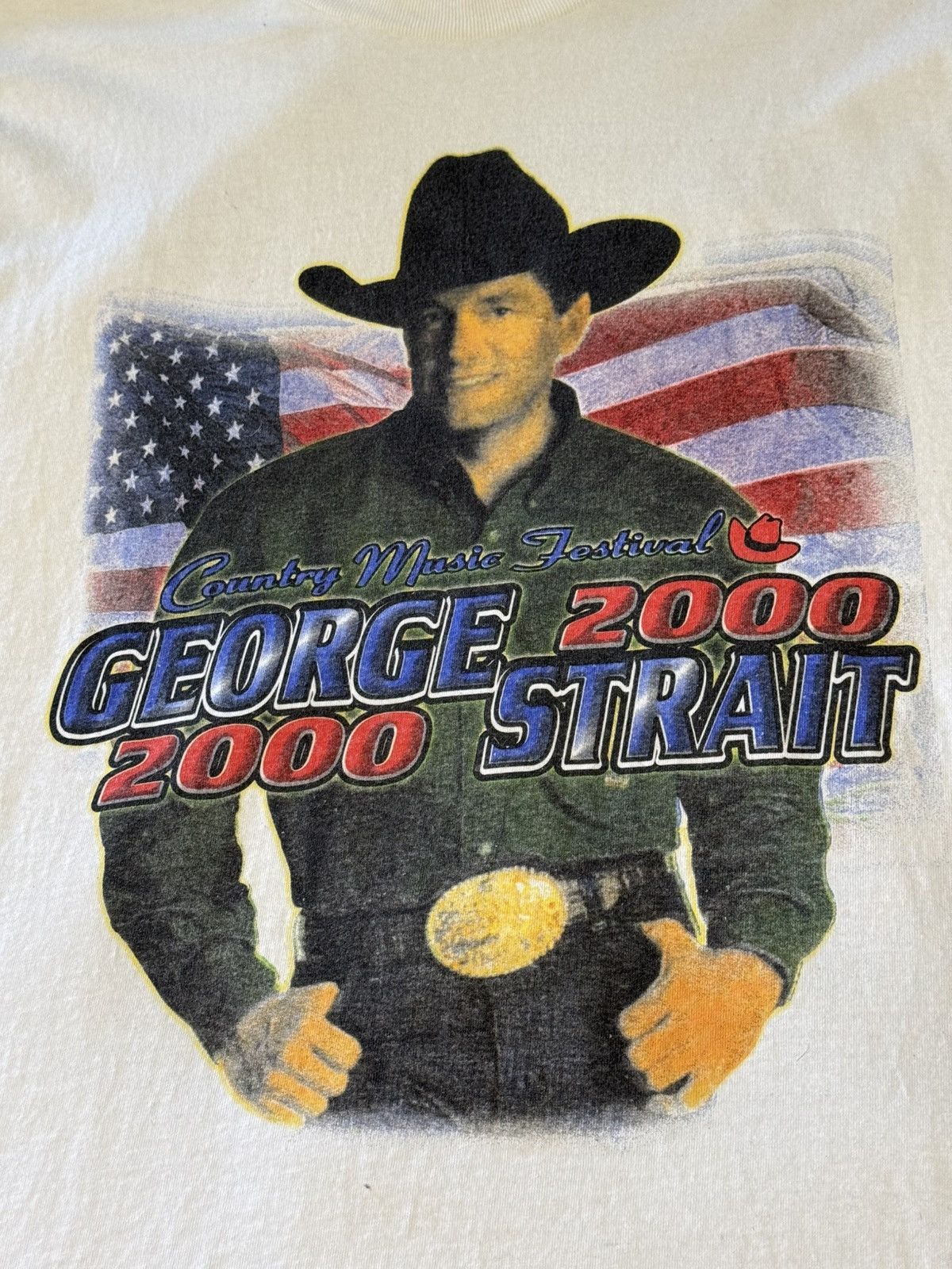 Other XL Vintage 2000 George Strait Country Music Festival Tour Size US XL / EU 56 / 4 - 4 Thumbnail
