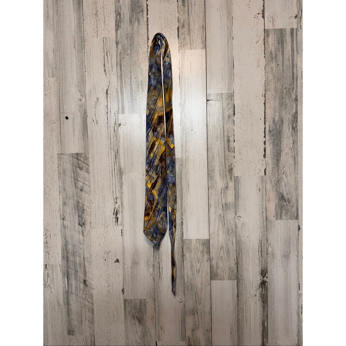 Pedro Garcia J. Garcia Silk Tie Wetlands I Collection 57 Abstract Pattern Size ONE SIZE - 2 Thumbnail