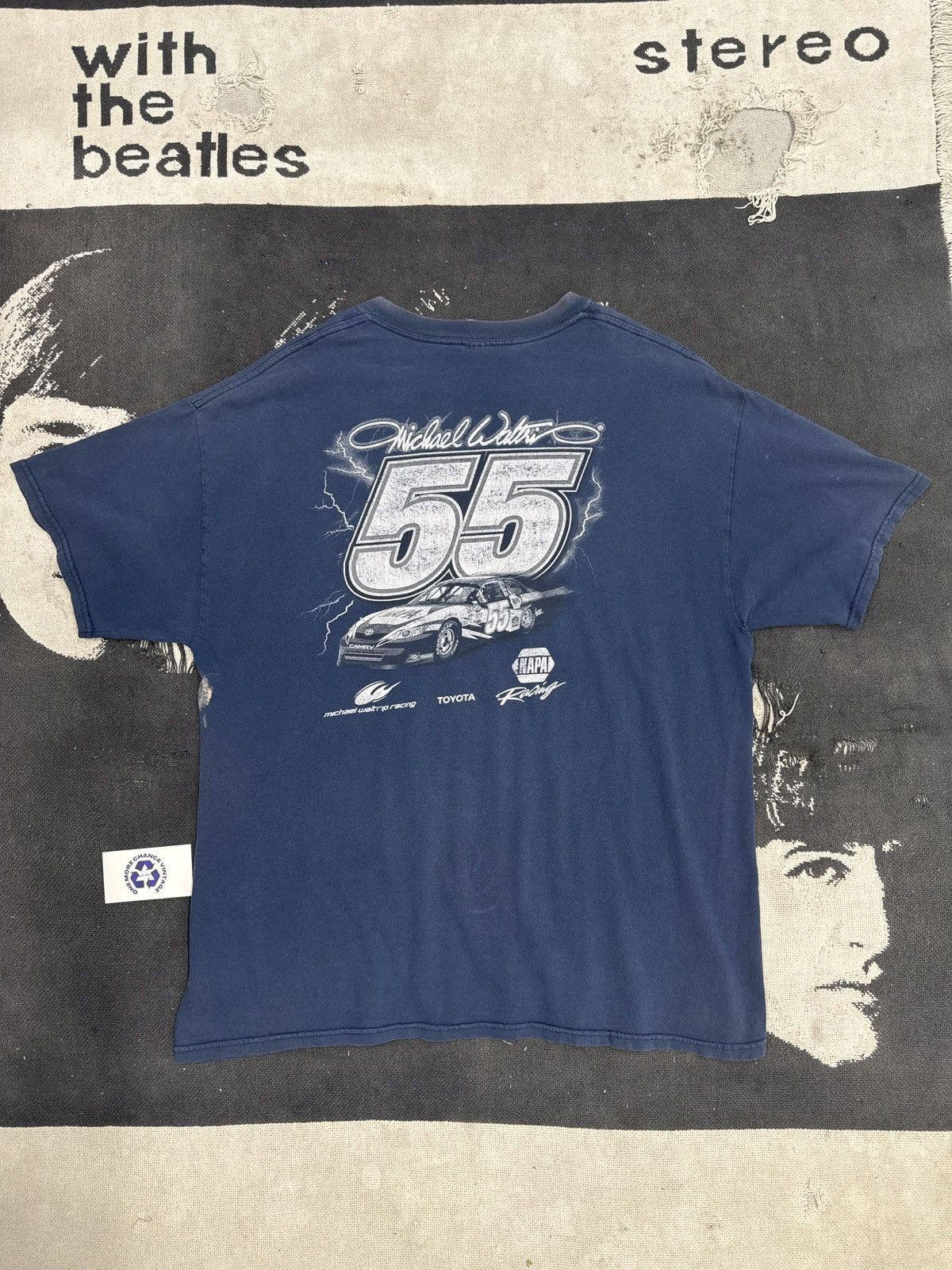 NASCAR × Vintage Nascar Michael Waltrip 2007 Lighting Vintage Y2K T-Shirt Size US XL / EU 56 / 4 - 2 Thumbnail