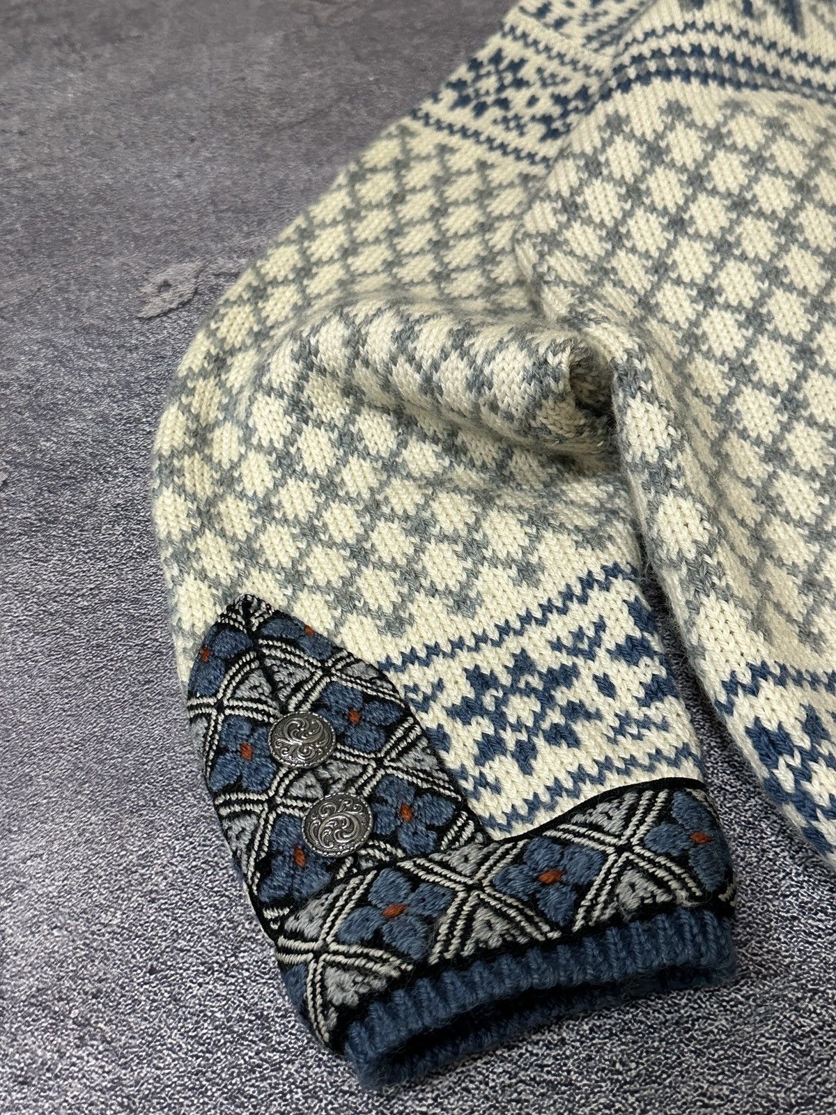 Dale Of Norway DALE of NORWAY Clasp Cardigan Sweater Nordic Snowflake M Sz Size US M / EU 48-50 / 2 - 6 Thumbnail
