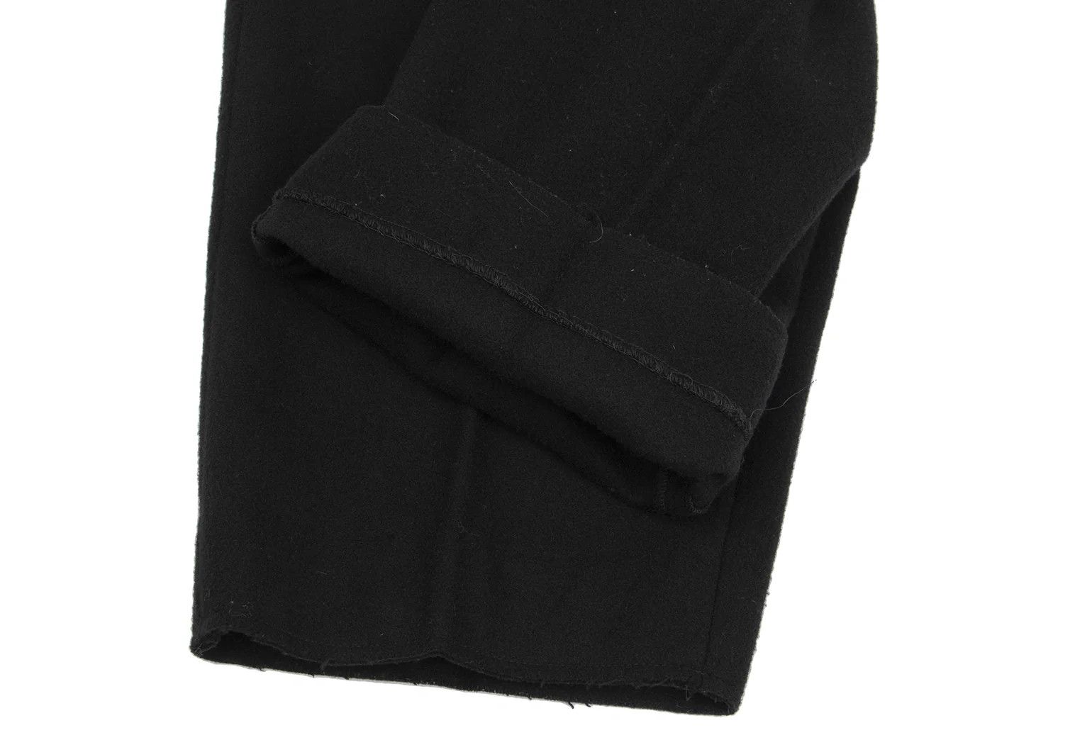 Ganryu Melton Wool Bulky Slacks in Black 1 Size US 30 / EU 46 - 8 Thumbnail