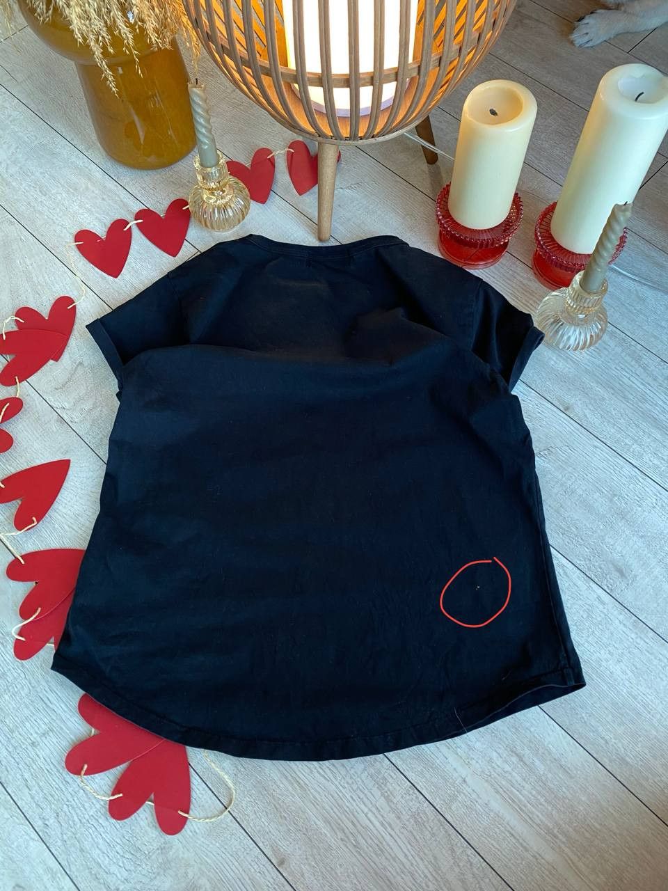 Maison Labiche Maison Labiche Black “Amour” Embroidered Tee Size M / US 6-8 / IT 42-44 - 2 Thumbnail