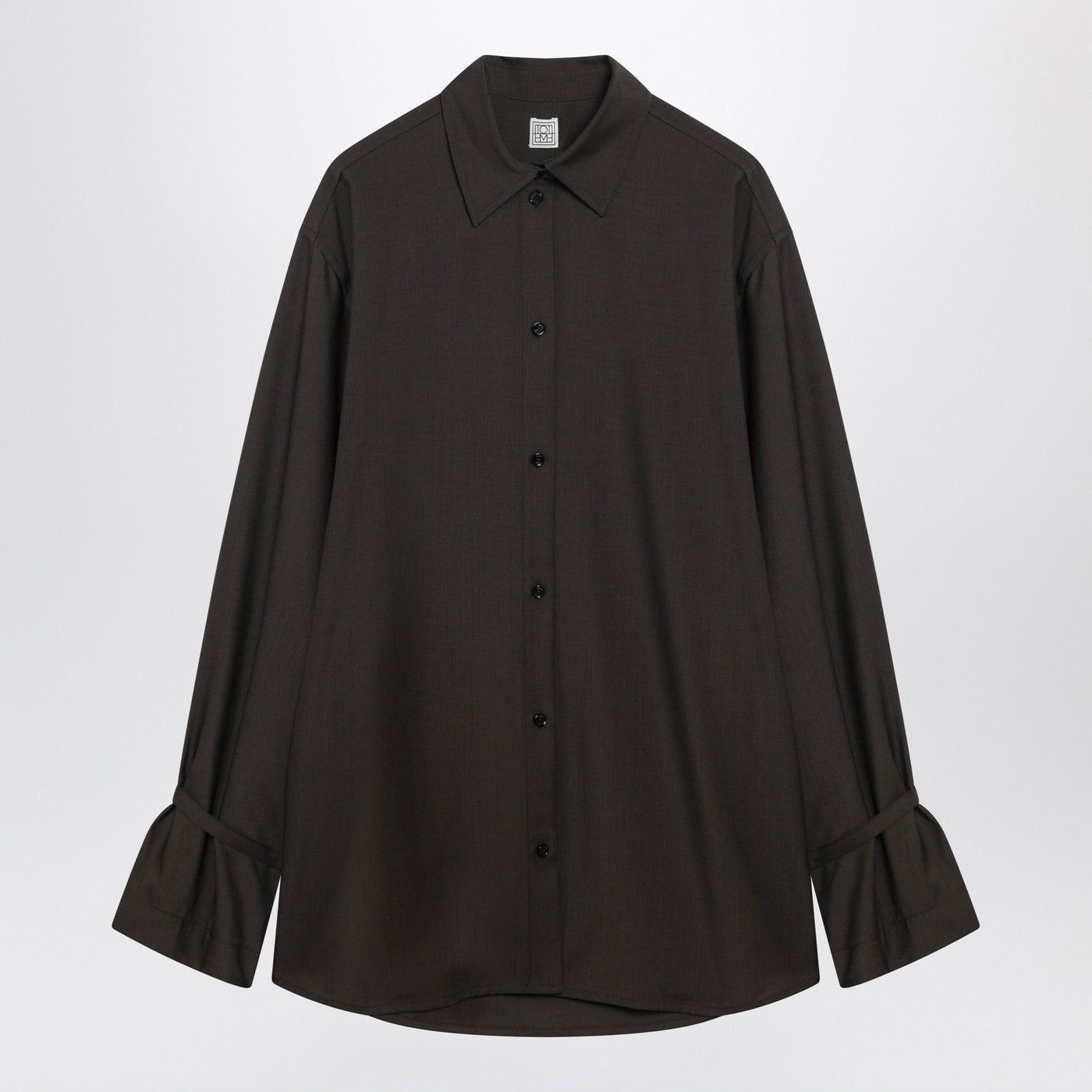 Toteme Toteme Brown Wool Shirt Size XS / US 0-2 / IT 36-38 - 1 Thumbnail