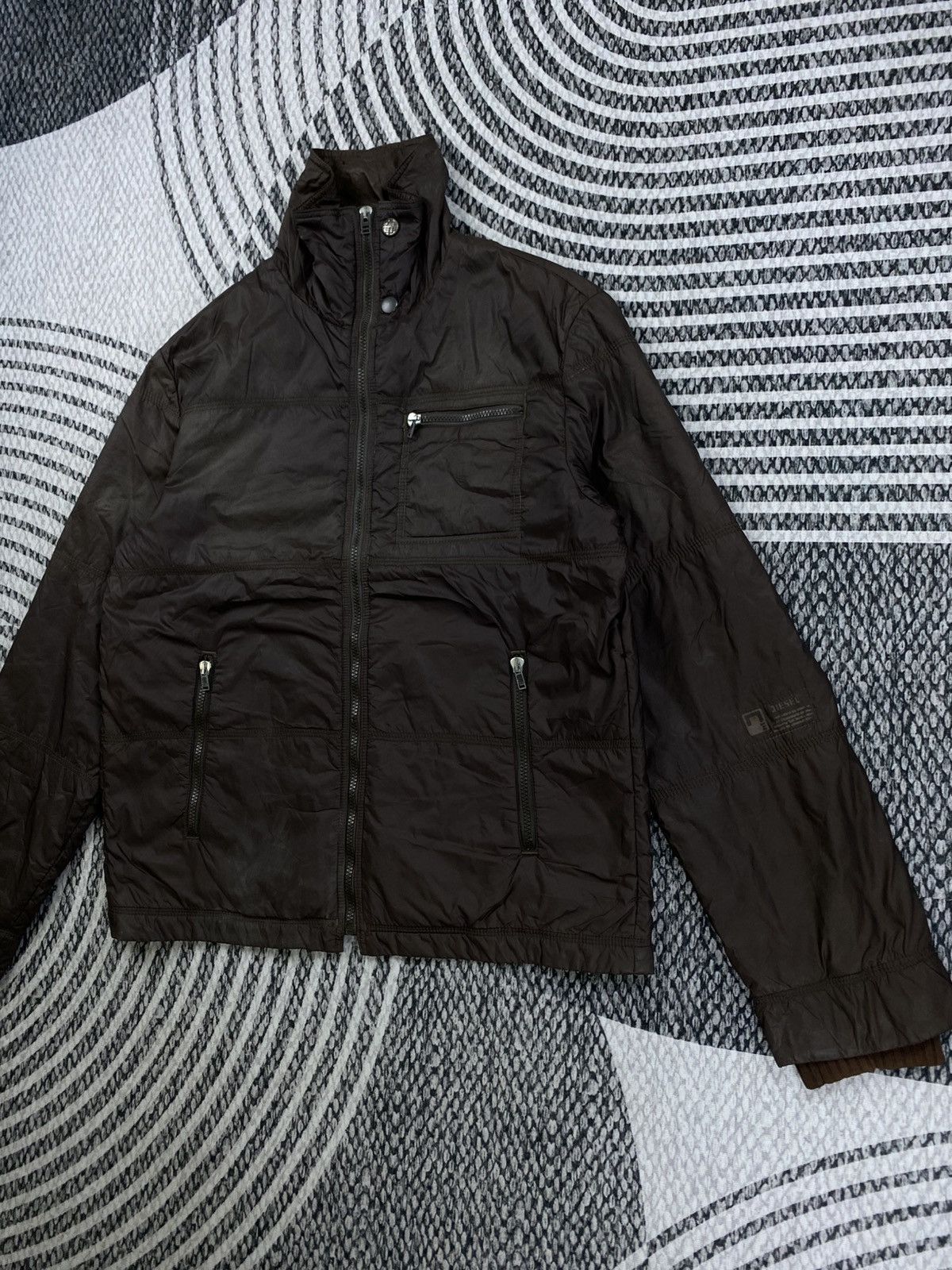 Diesel Vintage Diesel Casual Dark Brown Zipper Jacket Size US M / EU 48-50 / 2 - 5 Thumbnail