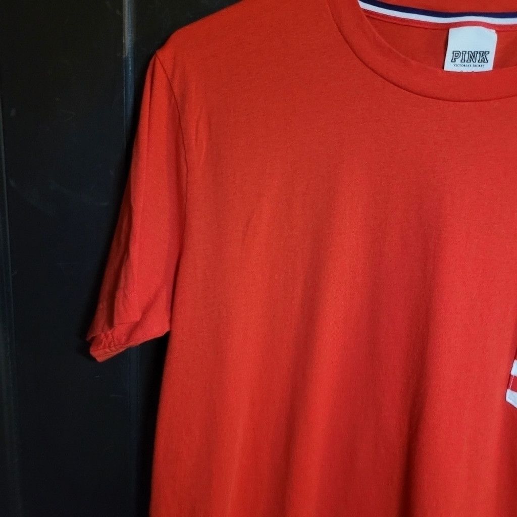 Pink Pink VS, red tee shirt, 4th of July, guc, Size Small Size XS / US 0-2 / IT 36-38 - 3 Thumbnail