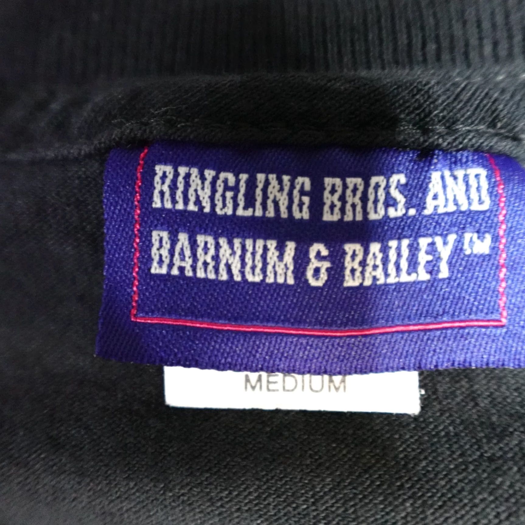 Vintage VINTAGE Ringling Brothers T-shirt Regular US Made Double-Sided Black M Men Crew Neck Short Sleeve USA Official Size US M / EU 48-50 / 2 - 3 Thumbnail