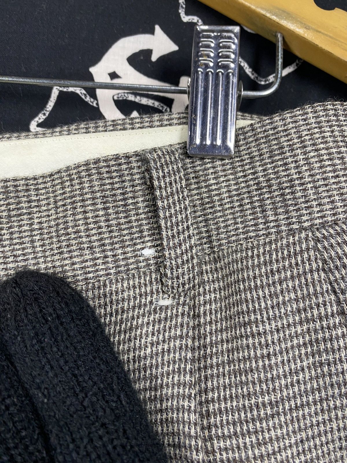 Yohji Yamamoto Y’s by Yohji Yamamoto Grey Wool Trousers Tailored Pants Size US 28 / EU 44 - 9 Thumbnail