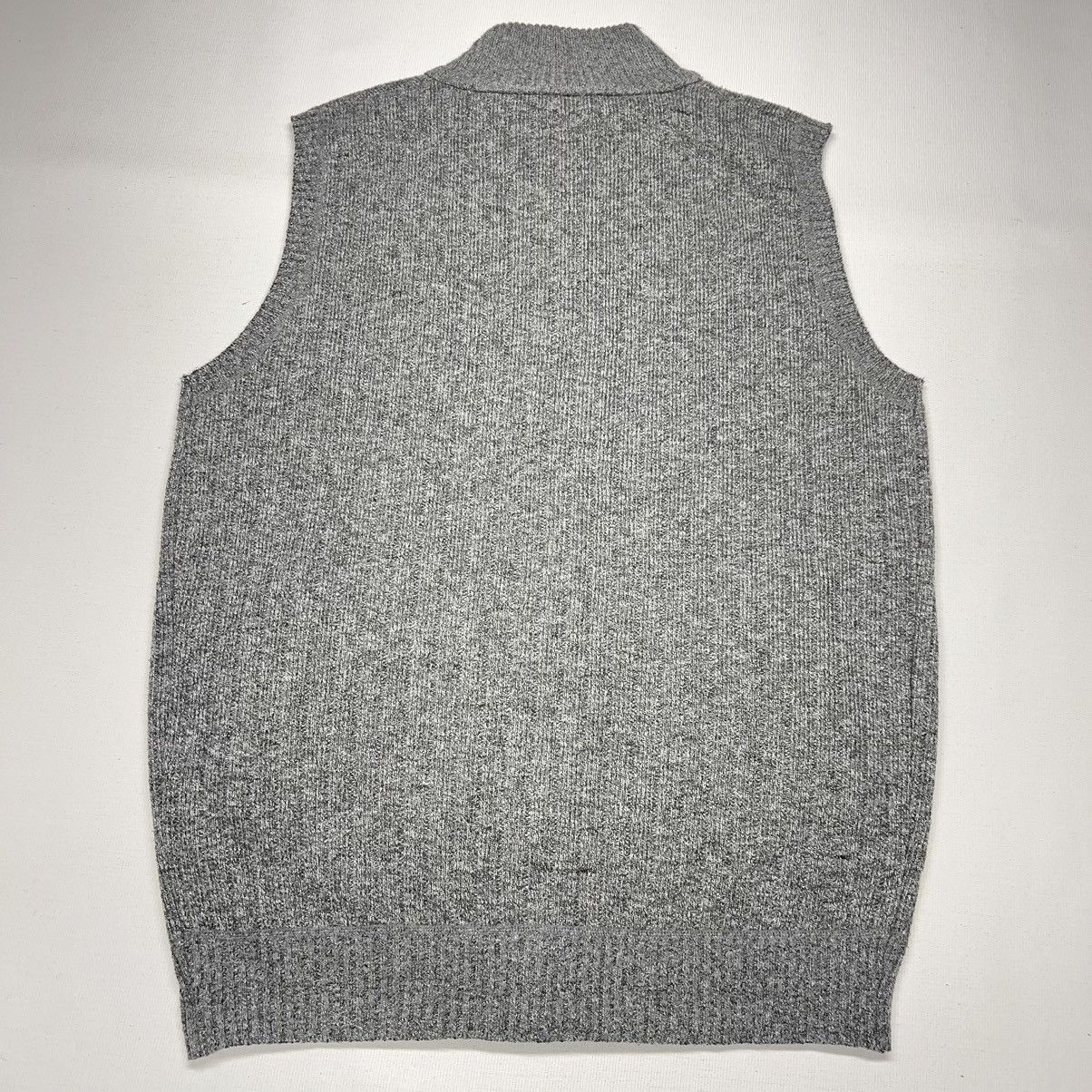 Other VTG US Icon Sweater Vest Grey Cable Knit Full Zip Patch Y2K Size US L / EU 52-54 / 3 - 12 Thumbnail