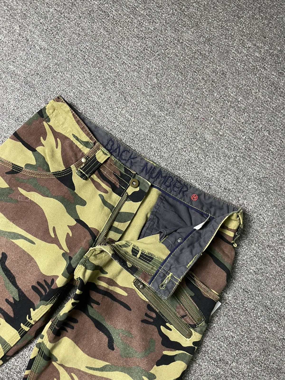 Japanese Brand Back Number Camouflage Flare Pants (68) Size US 32 / EU 48 - 6 Thumbnail