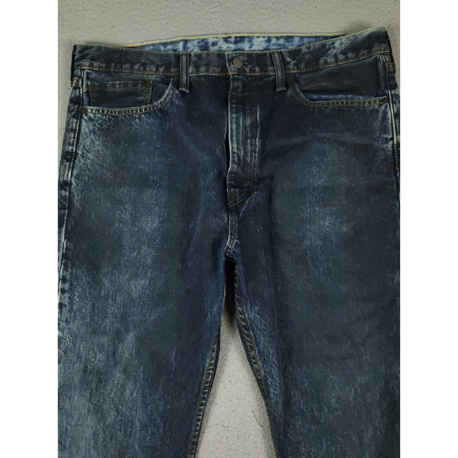 Levi's Levis 522 Jeans Mens Blue Slim Taper Leg Denim Pants Size 36x30 Size US 36 / EU 52 - 2 Thumbnail