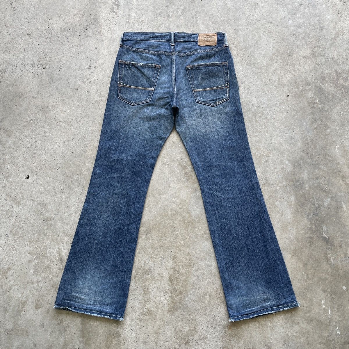 Abercrombie & Fitch × Jean × Vintage Vintage A&F BOOTCUT Denim Distressed FLARE Jeans Pants W32 Size US 32 / EU 48 - 13 Thumbnail
