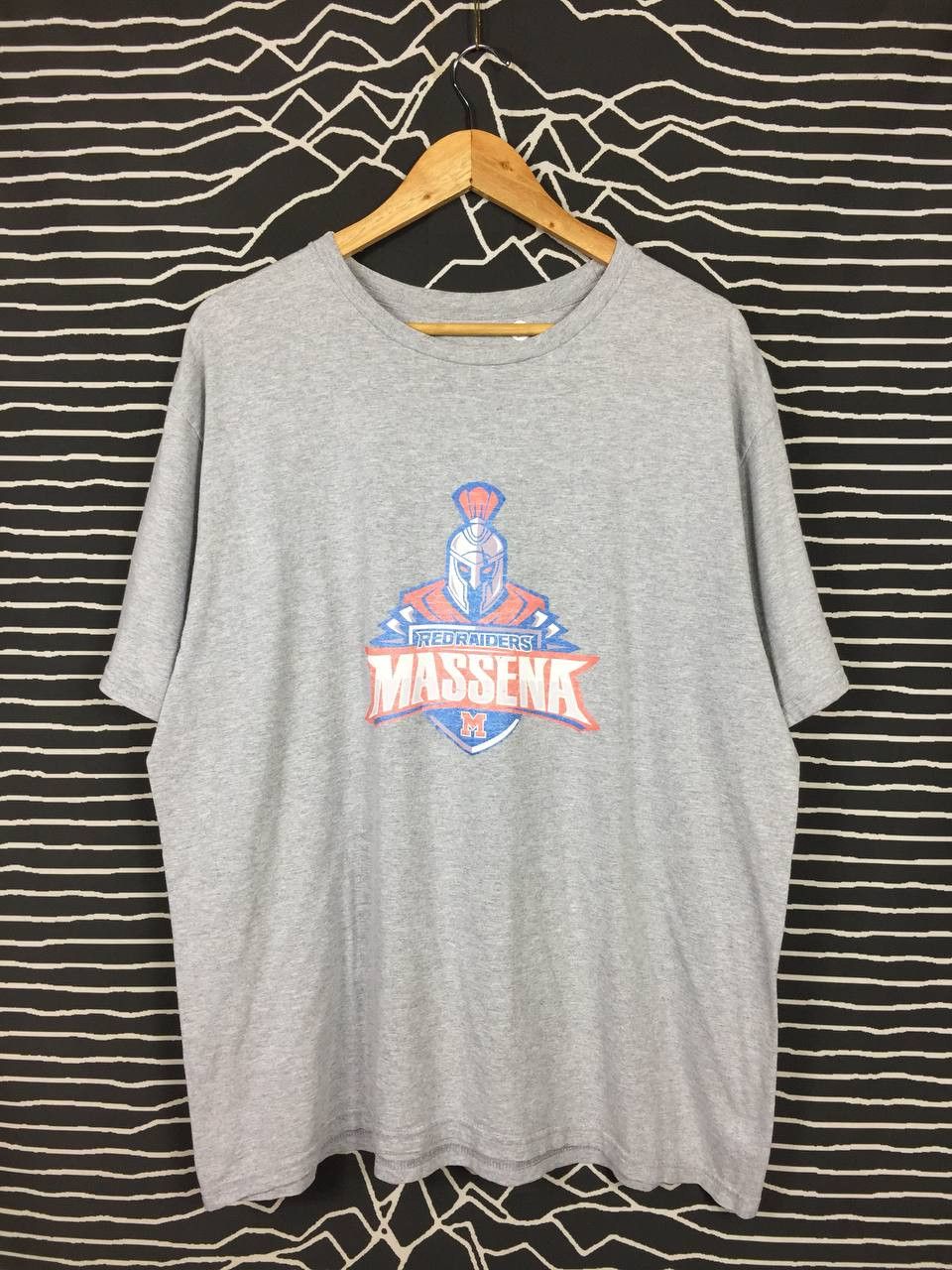 Adidas × Vintage Adidas Massena Red Raiders Logo Sportswear Tee Size US XL / EU 56 / 4 - 2 Thumbnail