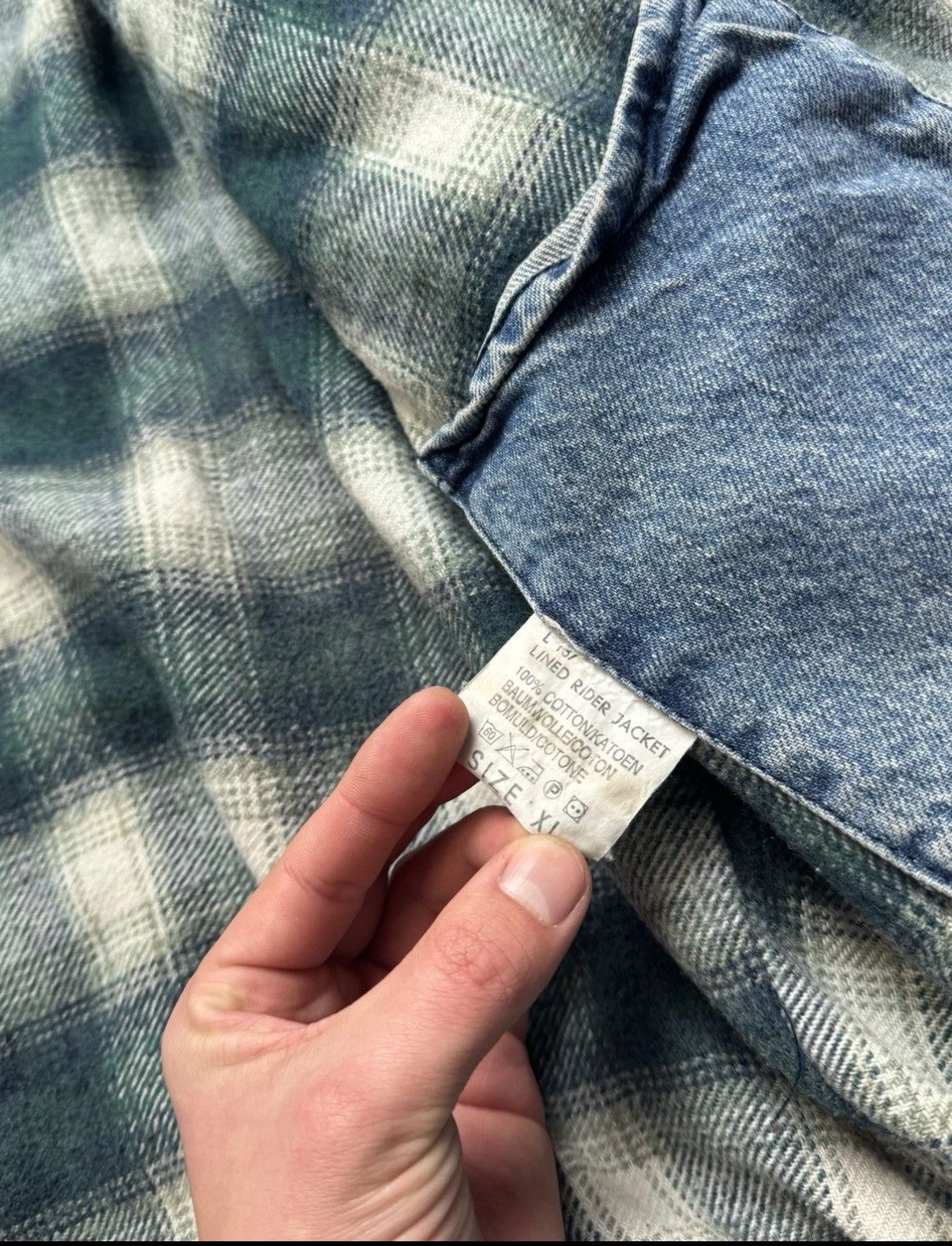 Lee Vintage LEE 90s Lined Rider Button Up Denim Jeans Jacket Men Size US XL / EU 56 / 4 - 14 Thumbnail