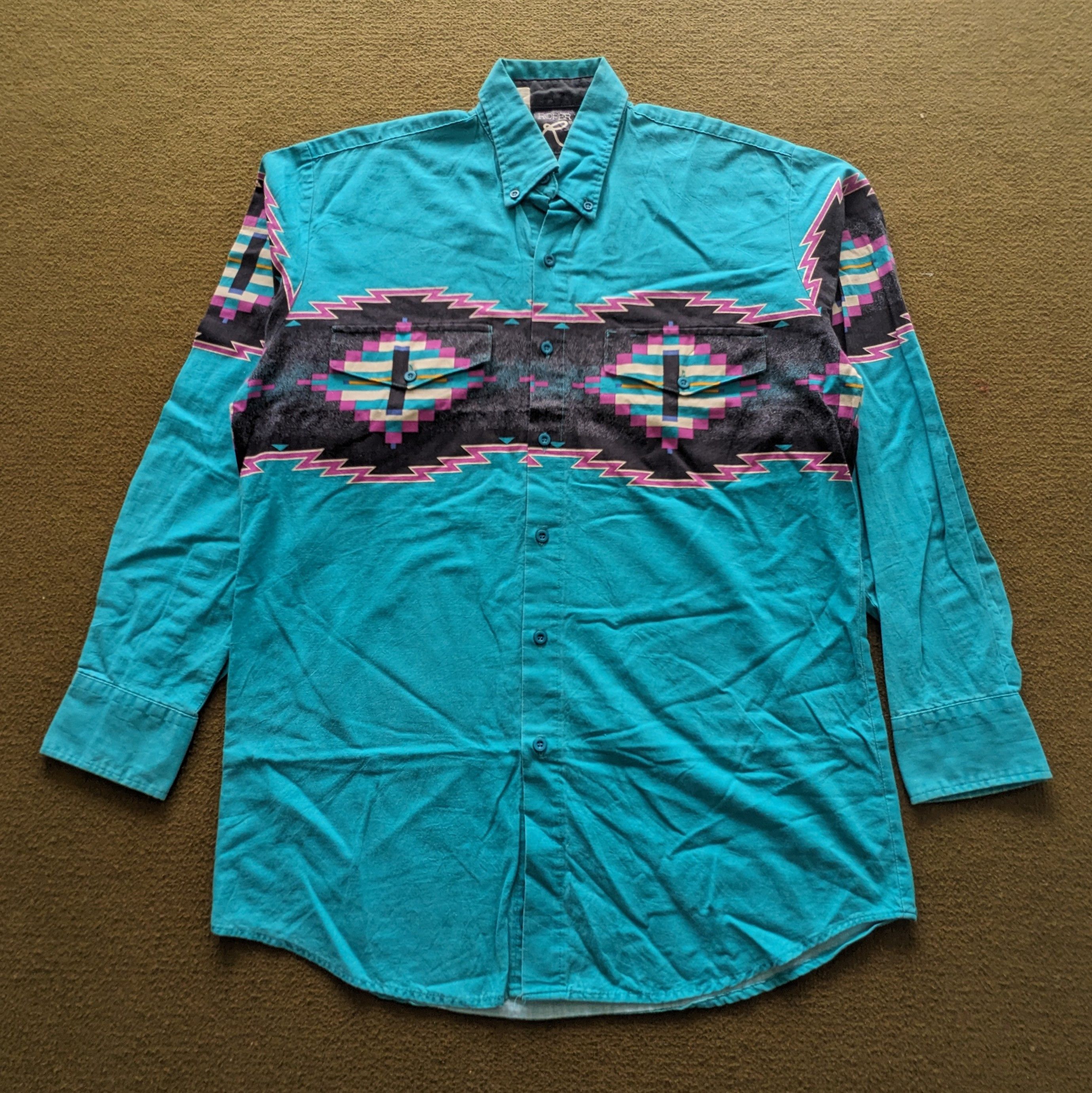 Vintage Vintage ROPER American Classic Button Up Shirts Size US L / EU 52-54 / 3 - 1 Thumbnail