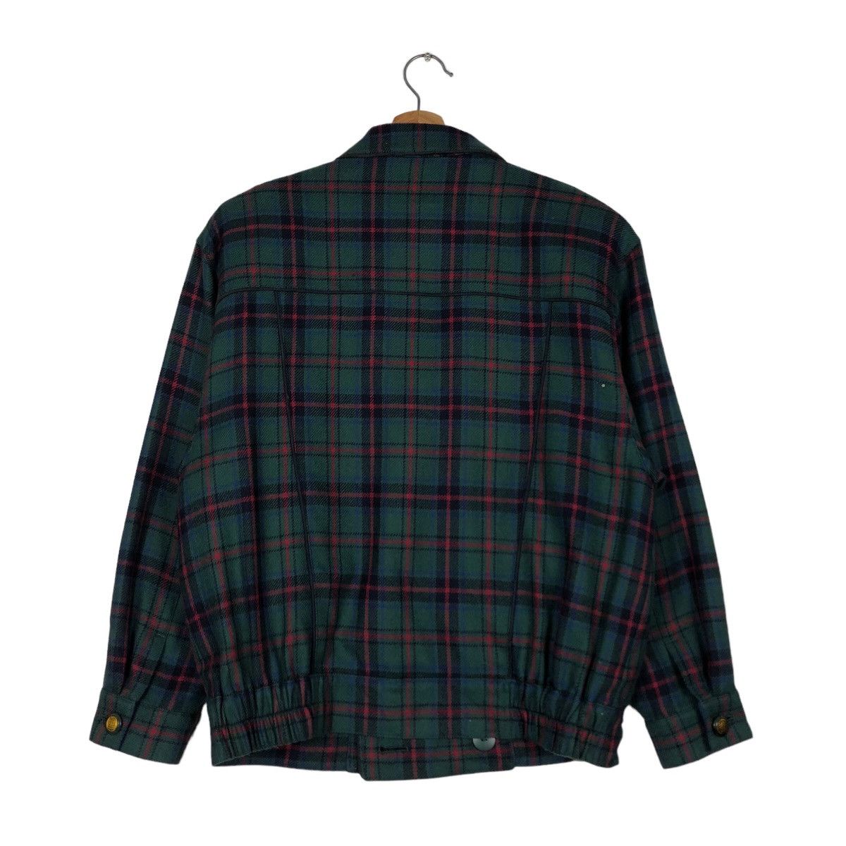 Japanese Brand 🔥Double Breast Wool Bomber Jacket Daks London Tartan Design Size US L / EU 52-54 / 3 - 8 Thumbnail