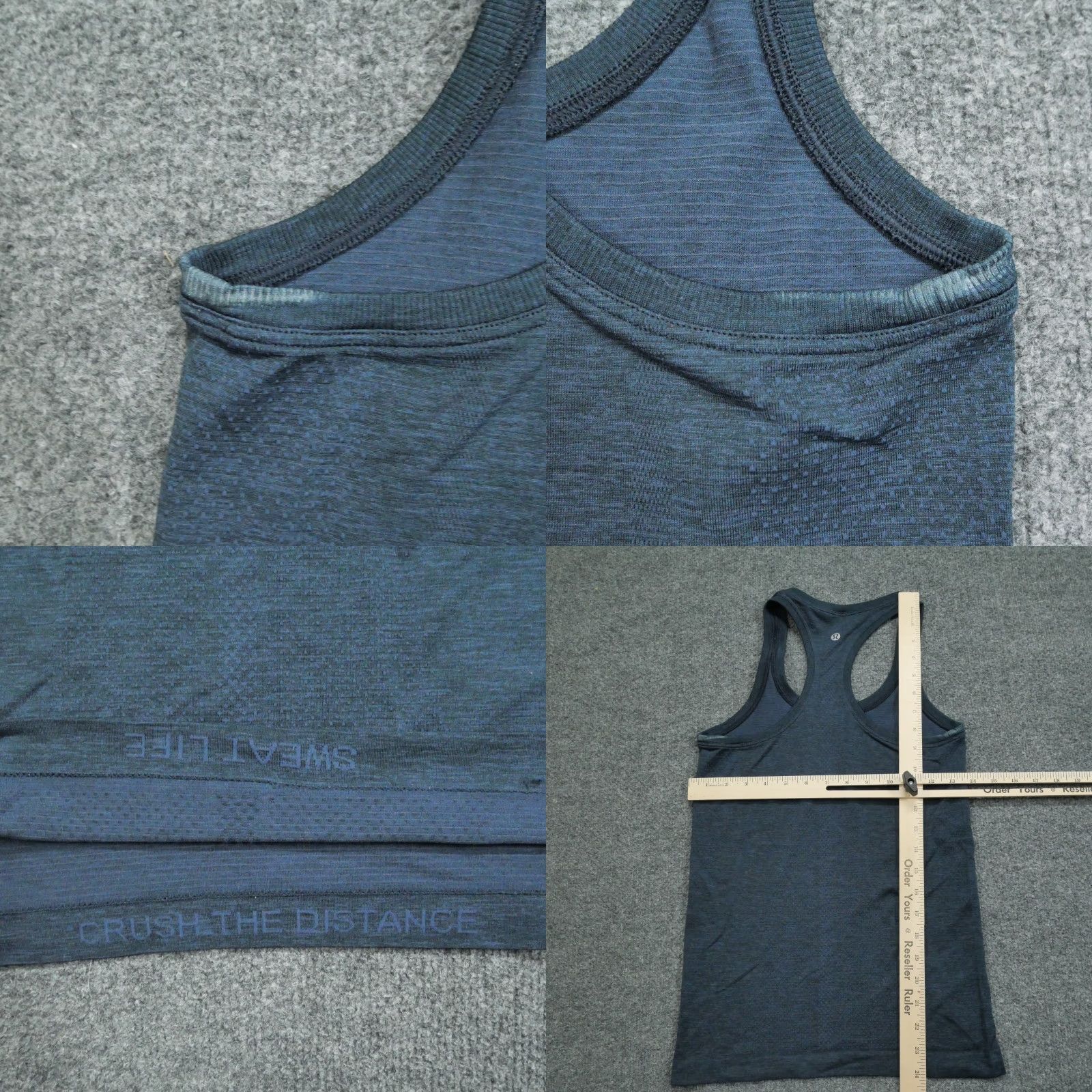 Lululemon Lululemon Tank Top Womens 4 Blue Navy Racer Back Shirt Adult Womens Color: Blue Racerback Tank Top Size S / US 4 / IT 40 - 8 Thumbnail