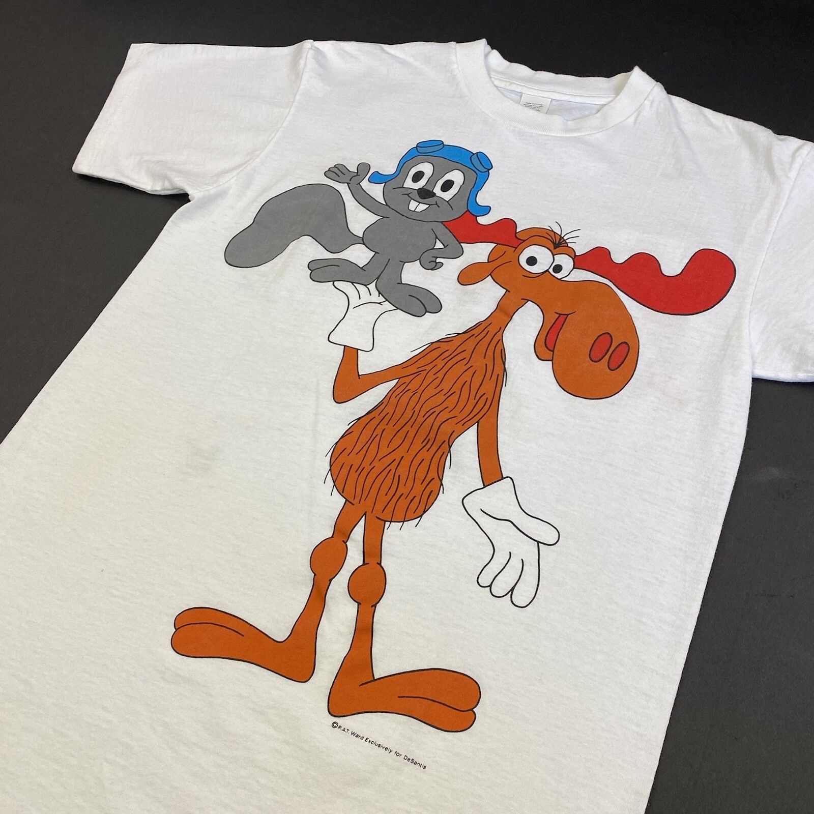 Vintage vtg Rocky & Bullwinkle T-Shirt Large Size US L / EU 52-54 / 3 - 5 Thumbnail
