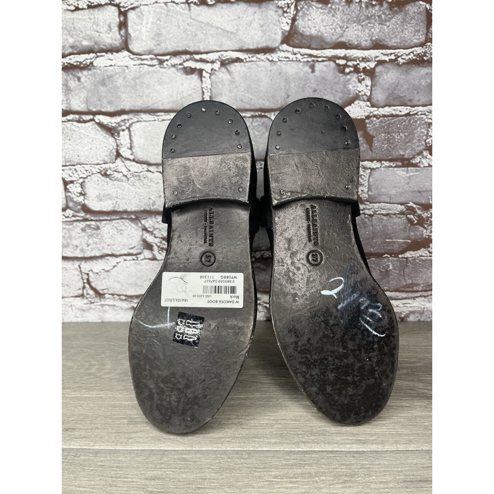 Allsaints AllSaints Italy Black Leather Harness Ankle Chelsea Boots Wo Size US 6.5 / IT 36.5 - 6 Thumbnail