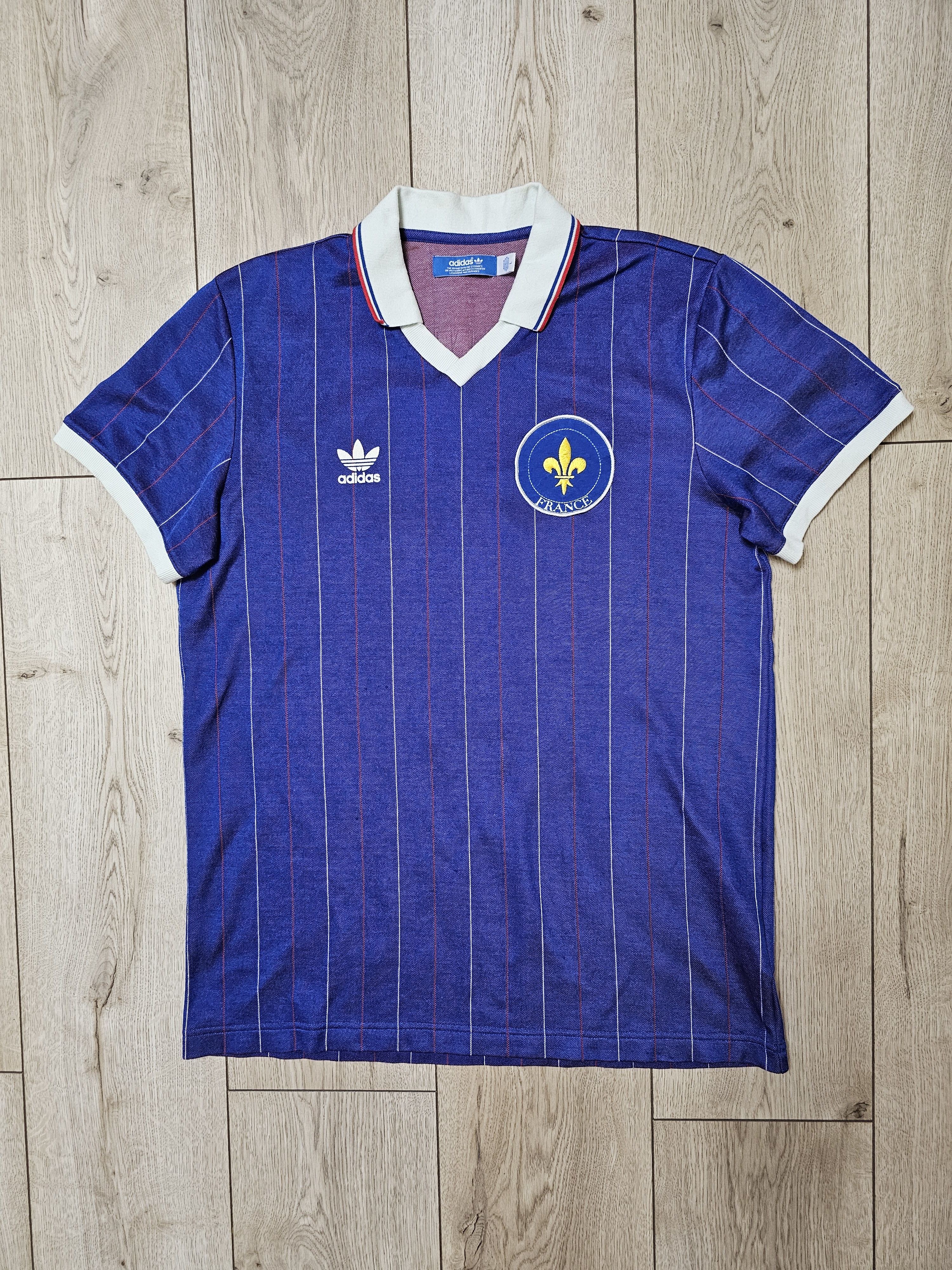 Adidas FRANCE 1982 HOME FOOTBALL SHIRT FRANCE SOCCER JERSEY Size US L / EU 52-54 / 3 - 1 Thumbnail