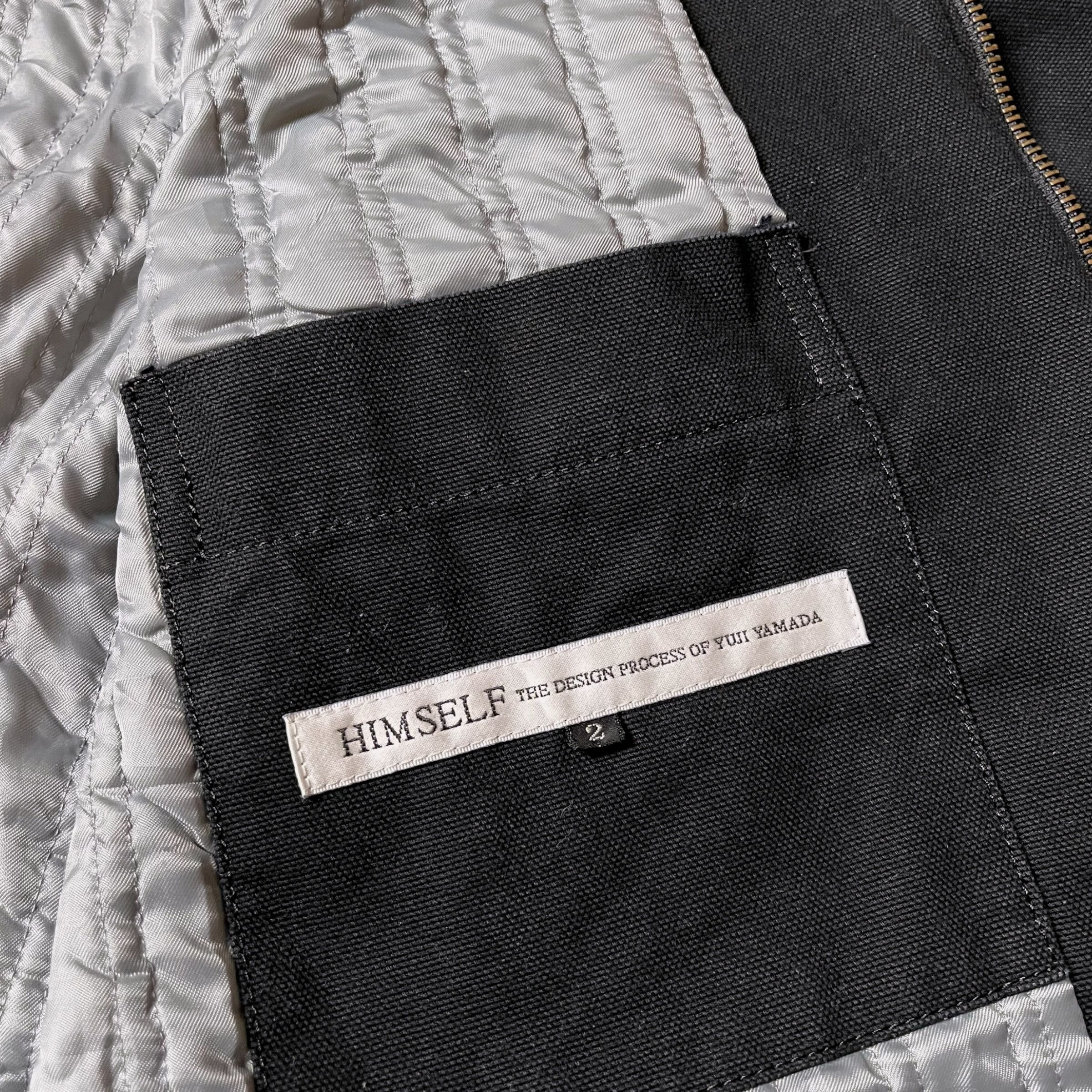 Yuji Yamada Vintage 90s Men's Yuji Yamada Black Workwear Jacket Size US S / EU 44-46 / 1 - 2 Thumbnail