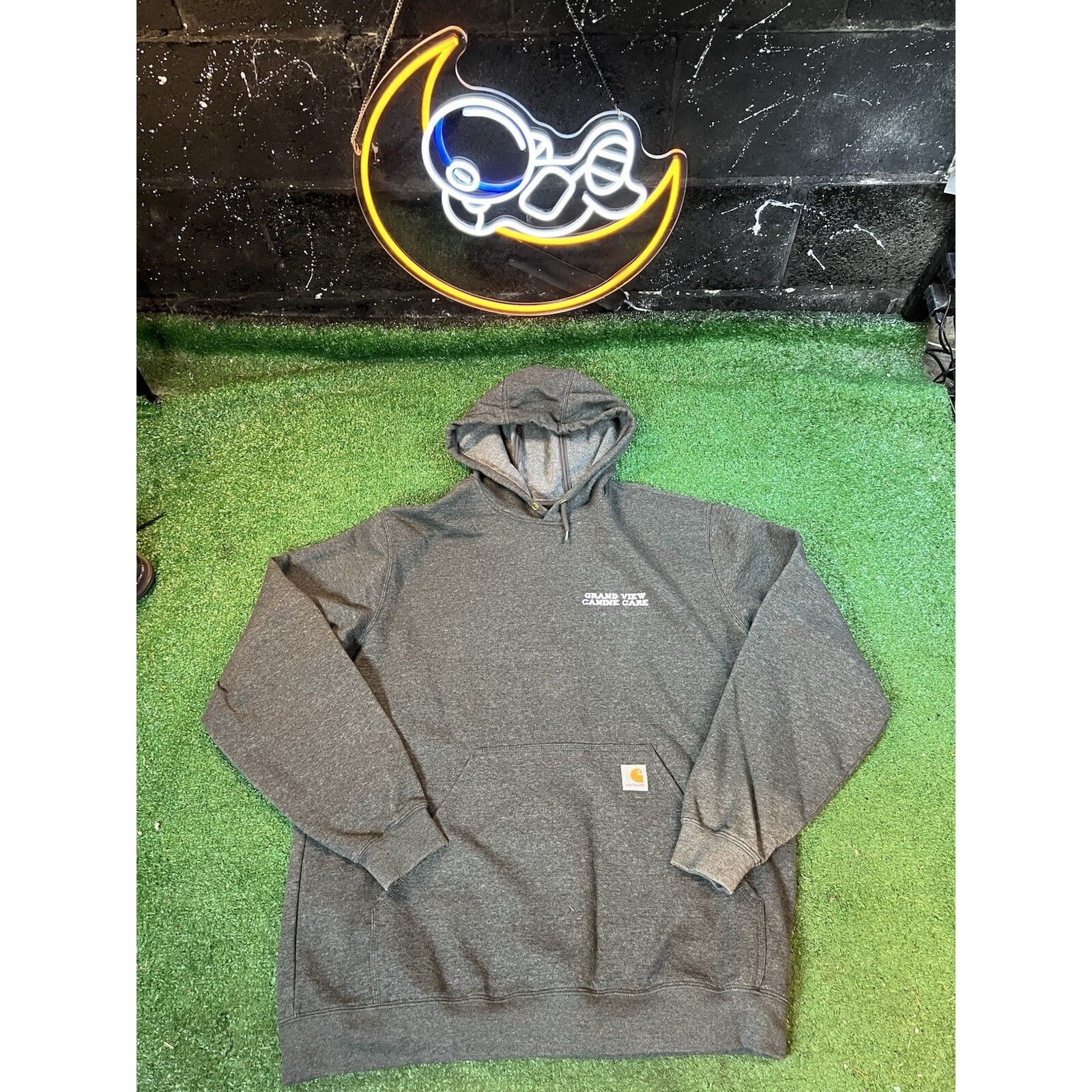 Carhartt Carhartt Graphic Print Gray Hoodie Sweatshirt Men Sz LG Size US L / EU 52-54 / 3 - 1 Thumbnail