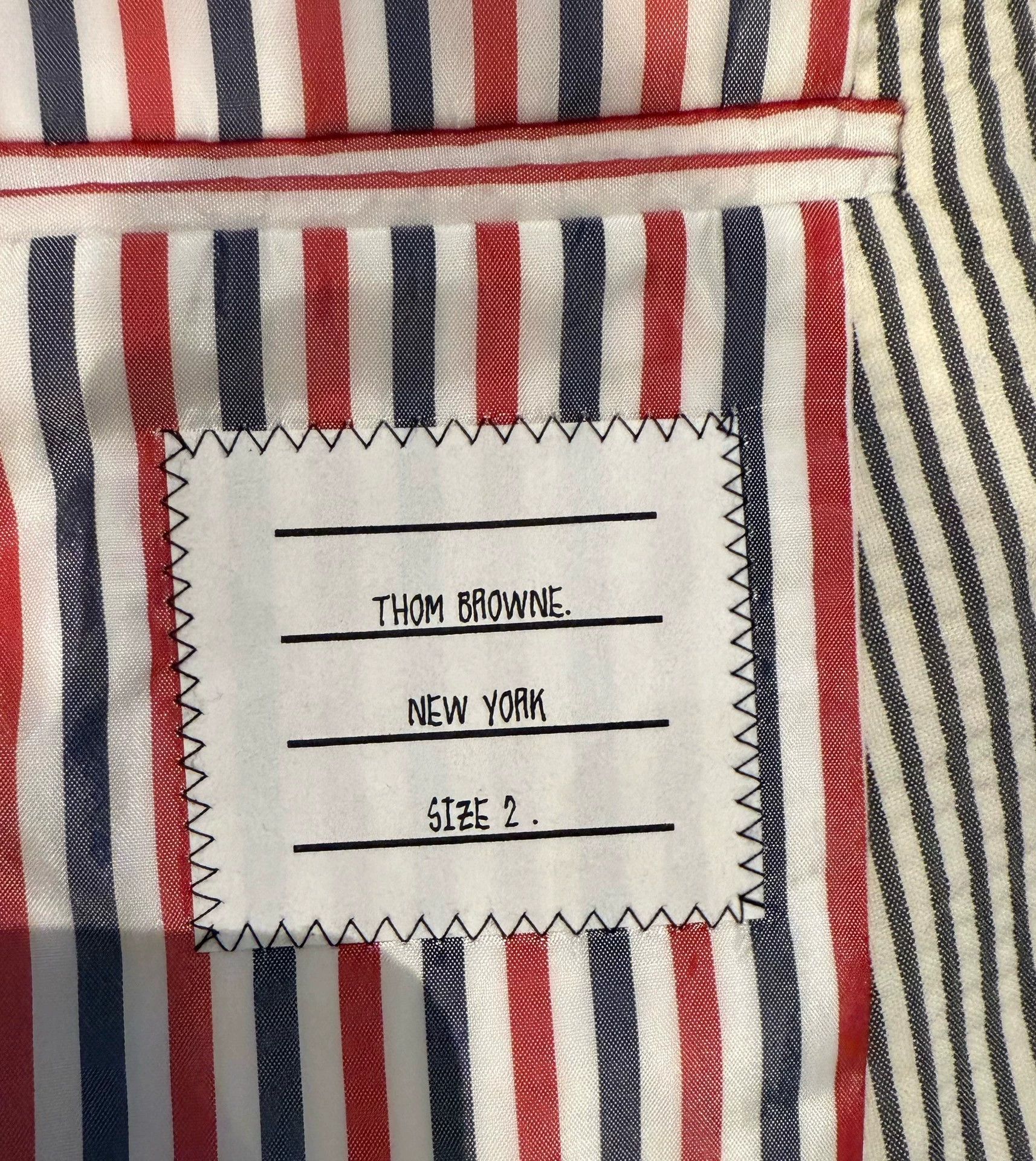 Thom Browne Thom Browne Classic Seersucker Suit Size 2 New Size US M / EU 48-50 / 2 - 5 Thumbnail
