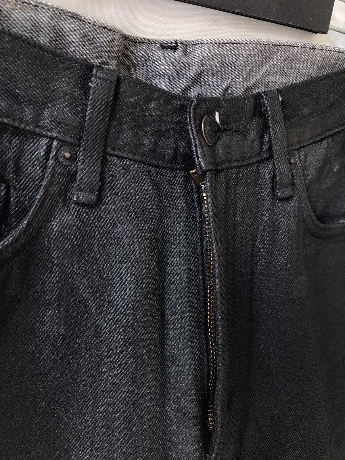 Edwin Edwin Black waxed Jeans Size US 31 - 4 Thumbnail