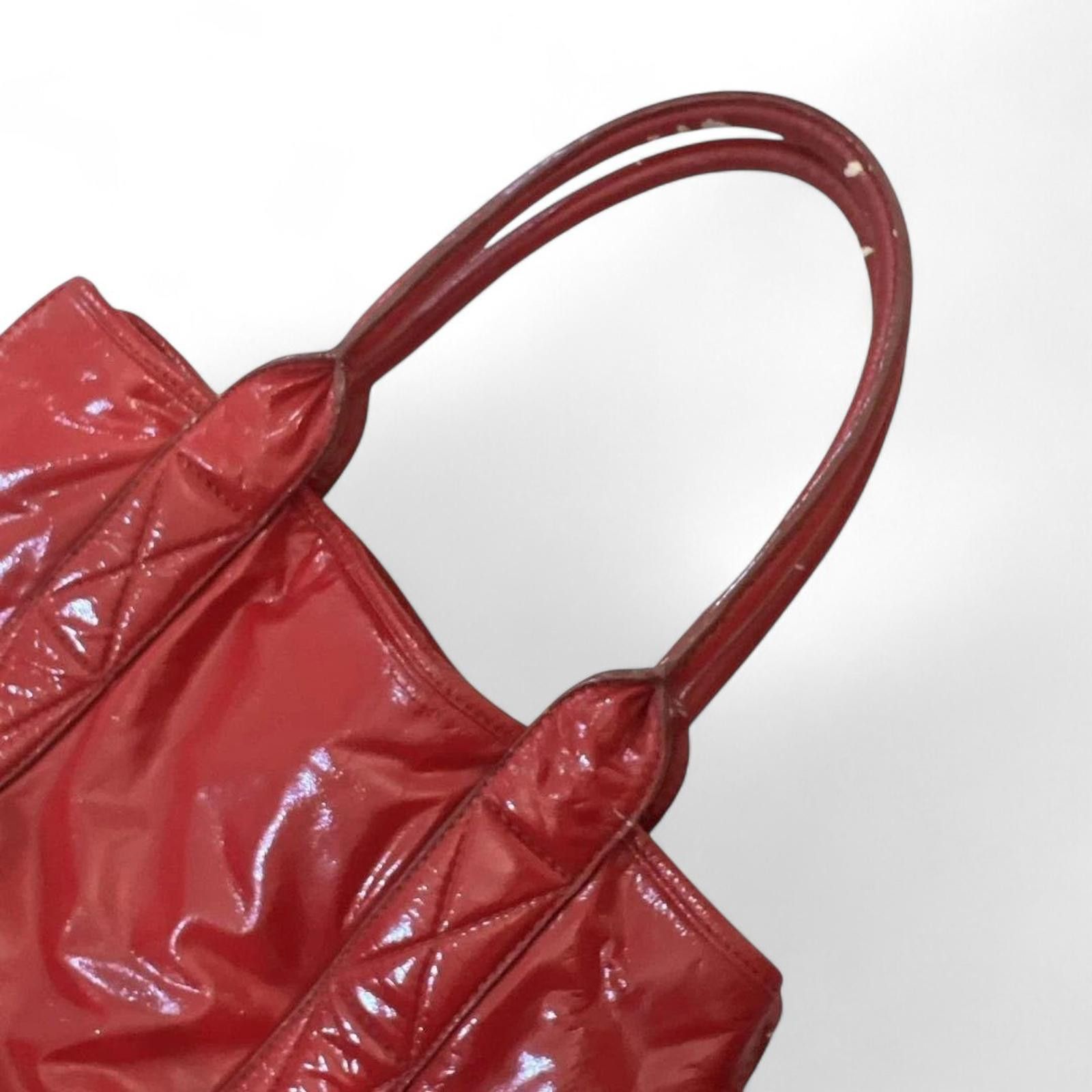 Miu Miu Miu Miu - Red Patent Leather Tote Bag Size ONE SIZE - 6 Thumbnail
