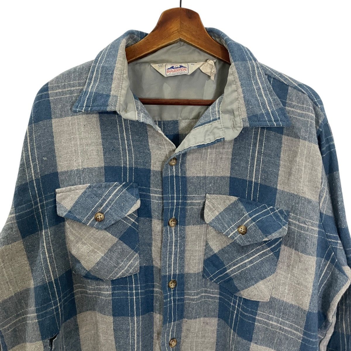 Japanese Brand × Vintage Vintage 80s Daketa Flanel Size US XL / EU 56 / 4 - 2 Thumbnail