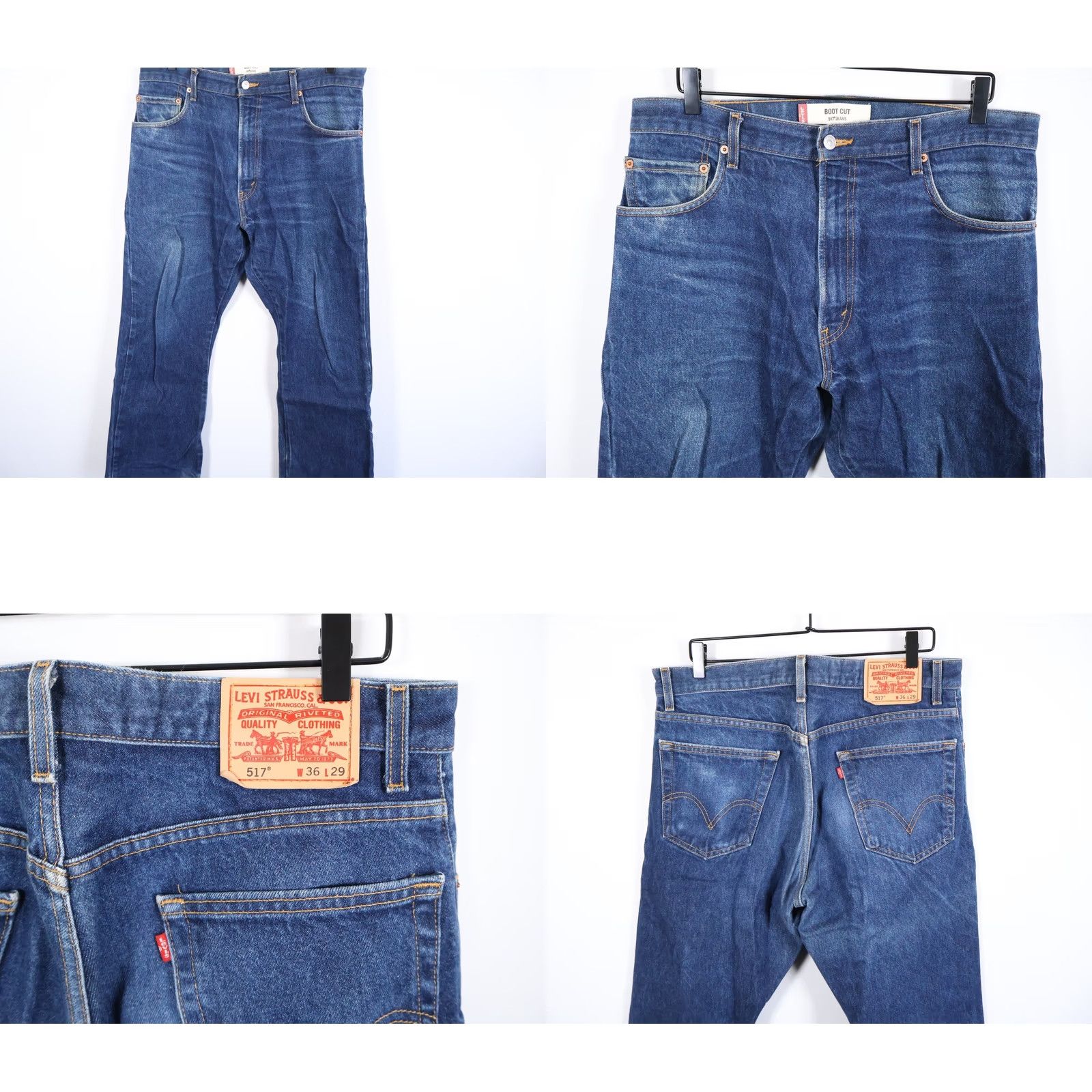 Levi's VINTAGE Levi's 517 Jeans Men's 36 x 29 Blue Denim Bootcut VTG Size US 36 / EU 52 - 10 Thumbnail