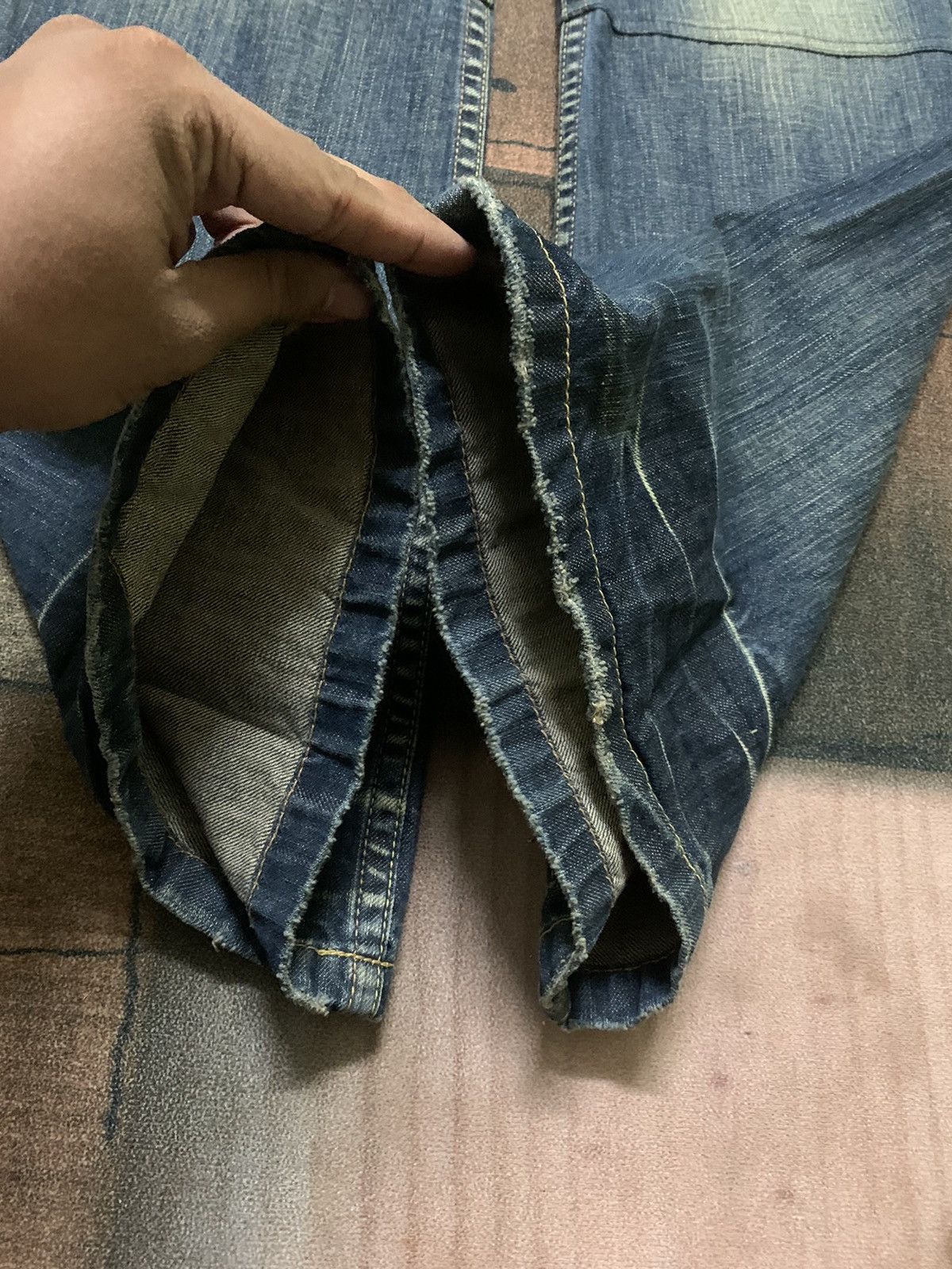 Designer × If Six Was Nine × Le Grande Bleu (L.G.B.) SUPER FLARE low rise drive jeans Size 30" / US 8 / IT 44 - 13 Thumbnail
