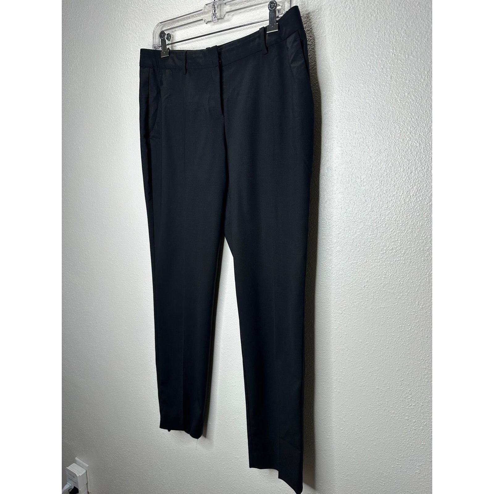 Theory Theory Black Testra 2B Straight Leg Wool Blend Trouser 8 Size 30" / US 8 / IT 44 - 4 Thumbnail