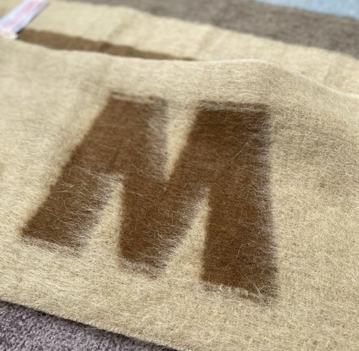 Marni Marni Mohair Camel Color Block Scarf Size ONE SIZE - 3 Thumbnail