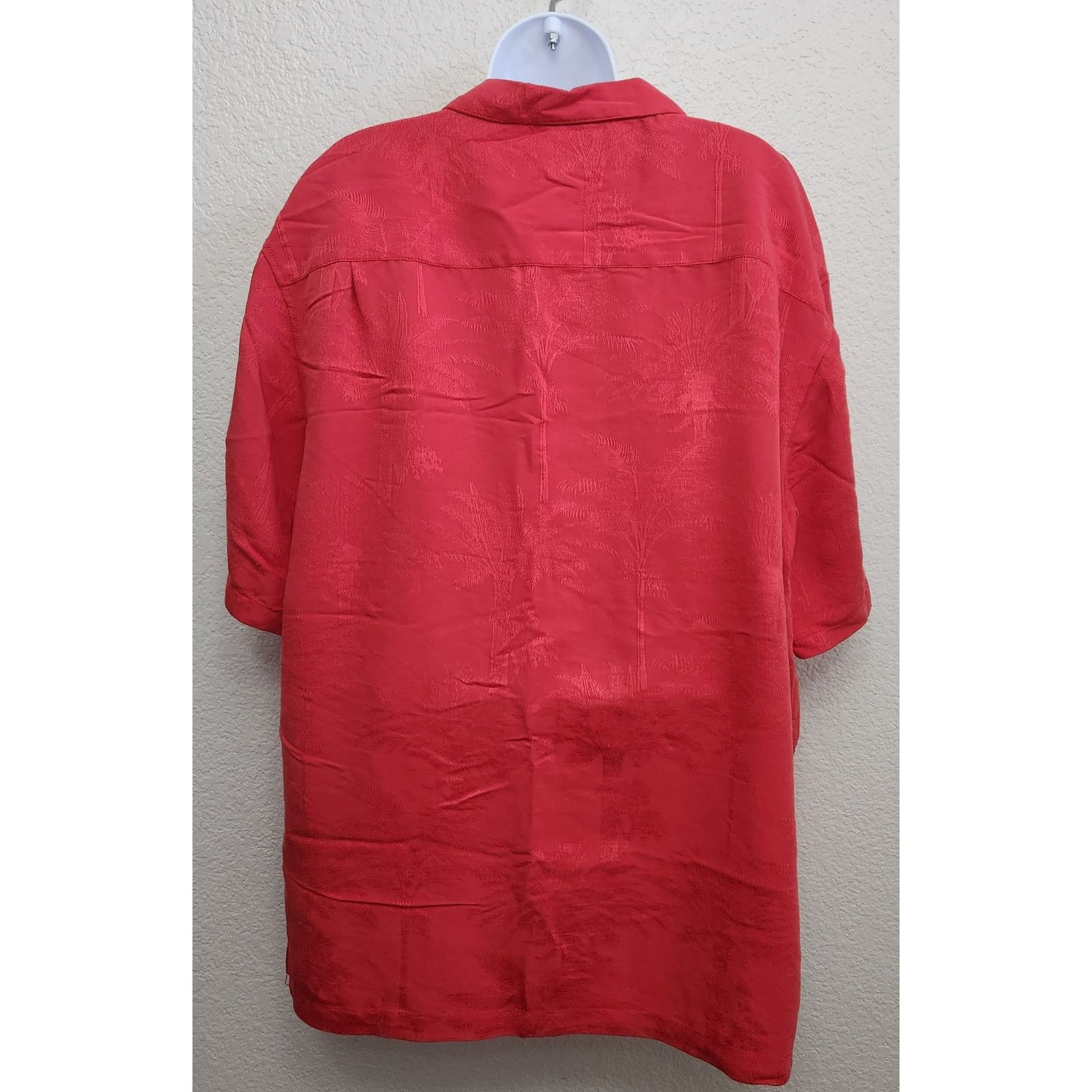 Other Joe Marlin Red Palm Tree Embossed Material Button Up Top XL Size US XL / EU 56 / 4 - 3 Thumbnail