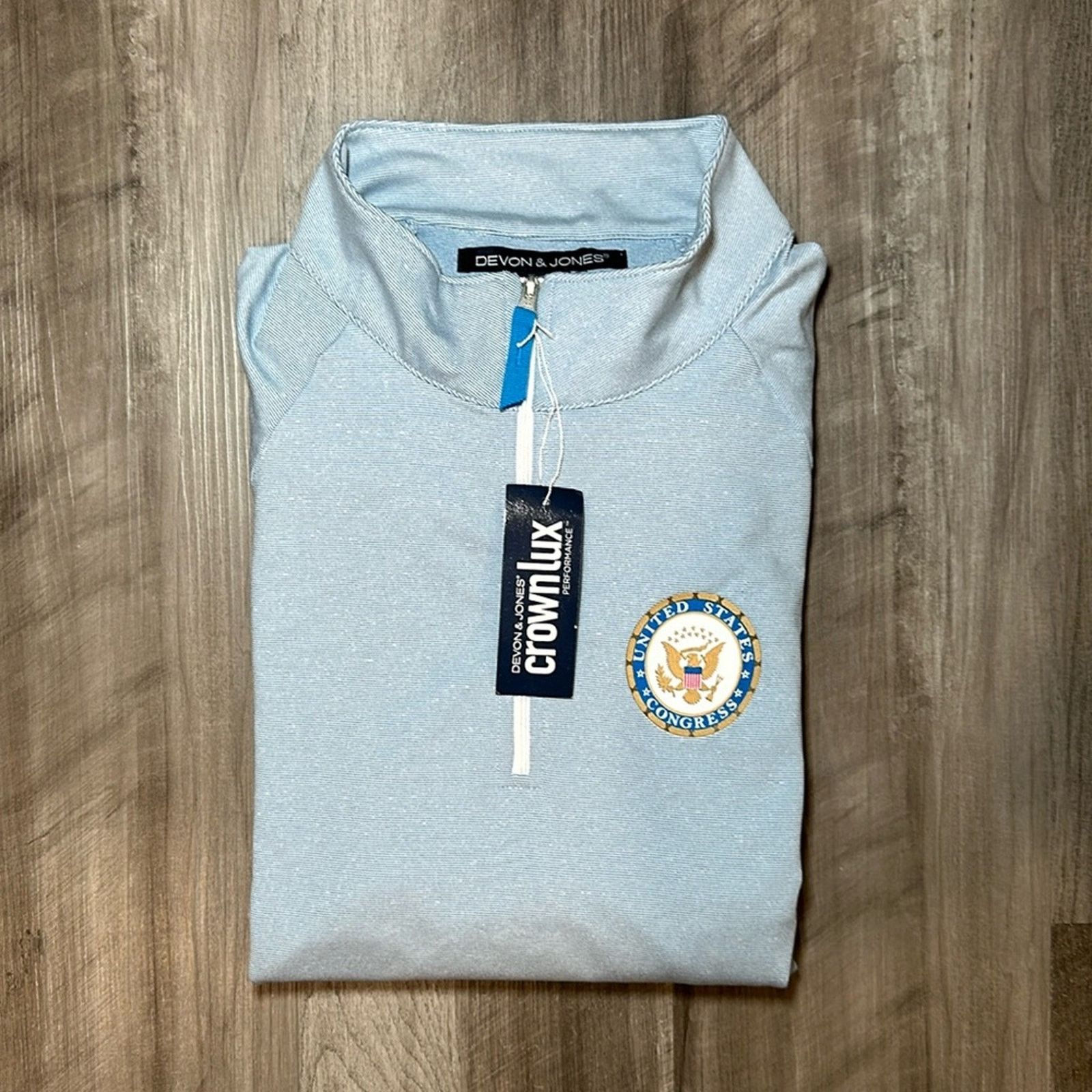 Devon & Jones CrownLux US Congress Quarter Zip Pullover -2XL