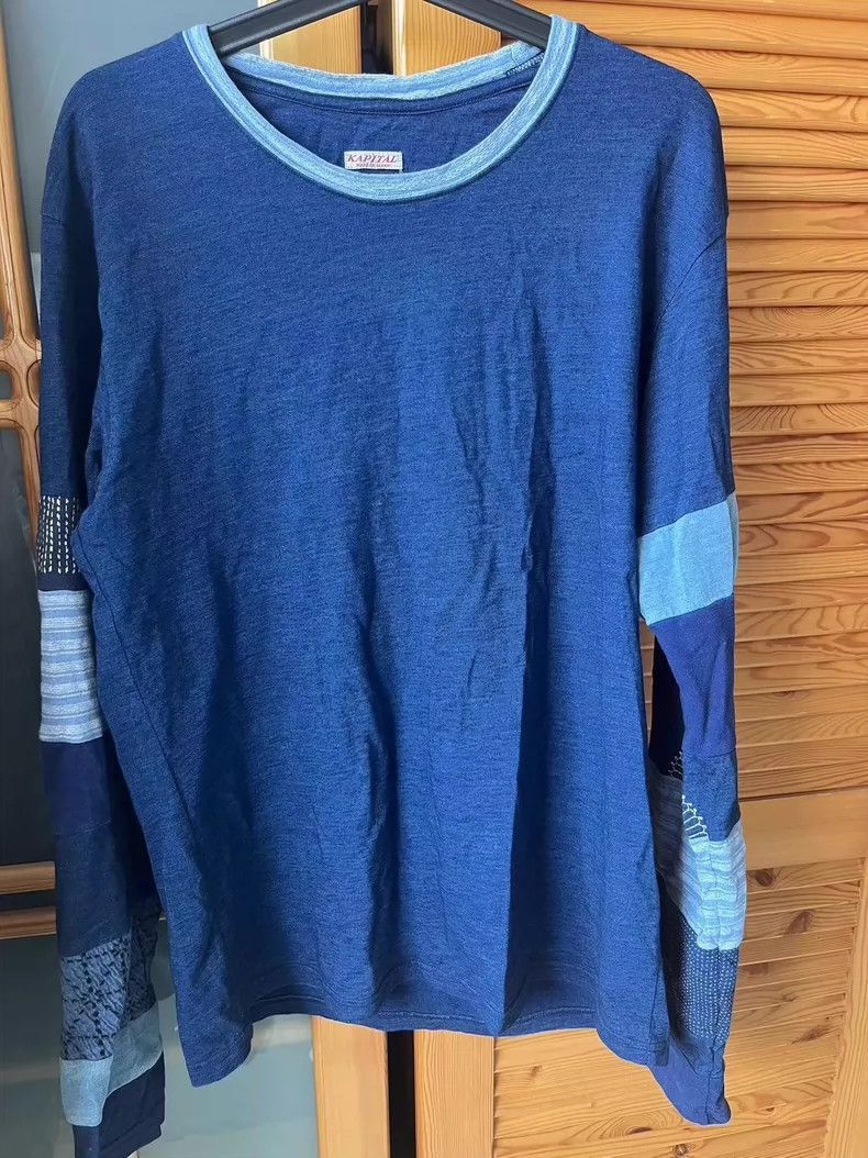 Kapital kapital blue long sleeve top Size US M / EU 48-50 / 2 - 1 Thumbnail