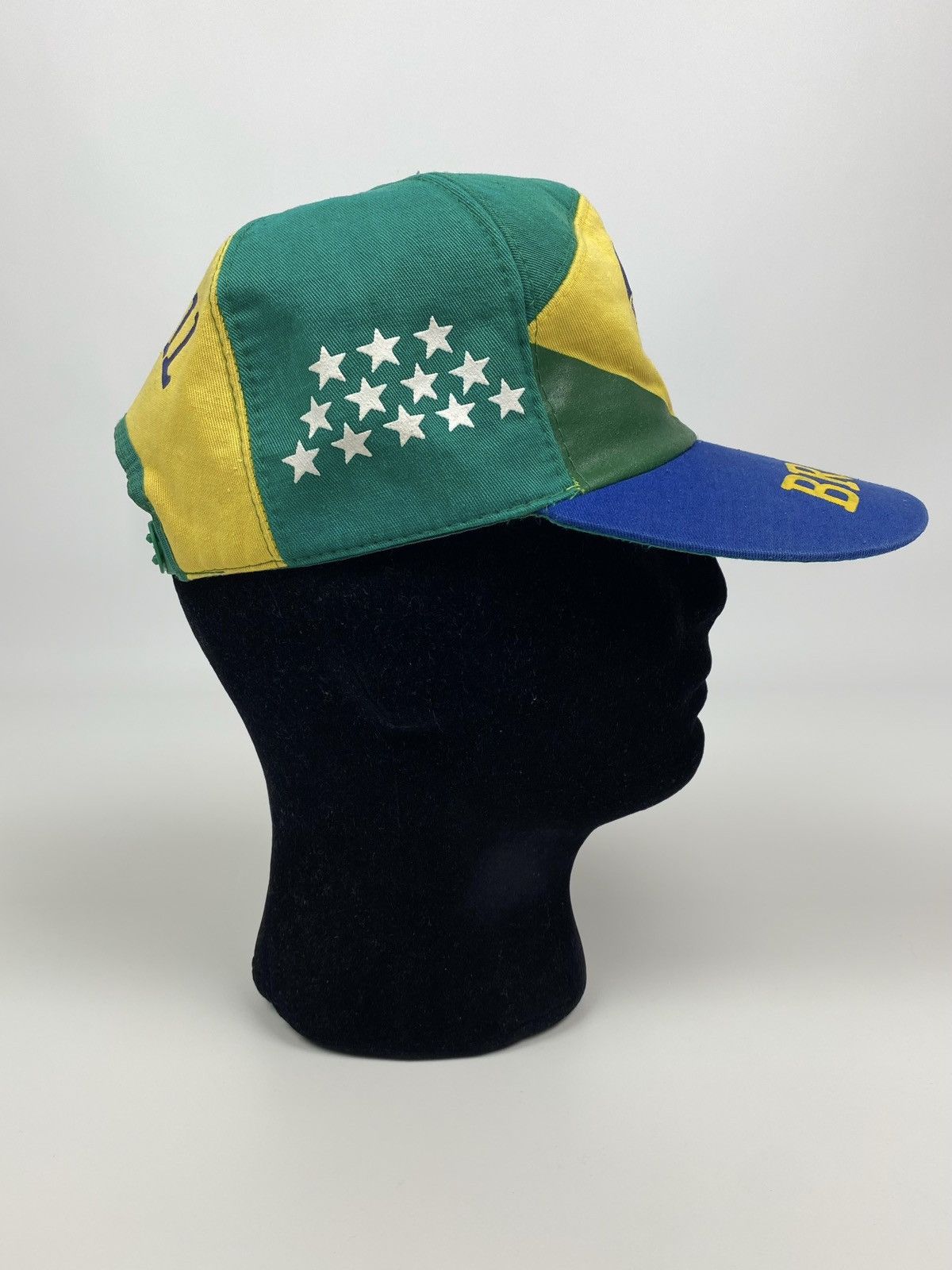 Vintage 1980’s Vintage Brazil Grand Prix Formula 1 Foam Snap Back Size ONE SIZE - 9 Thumbnail