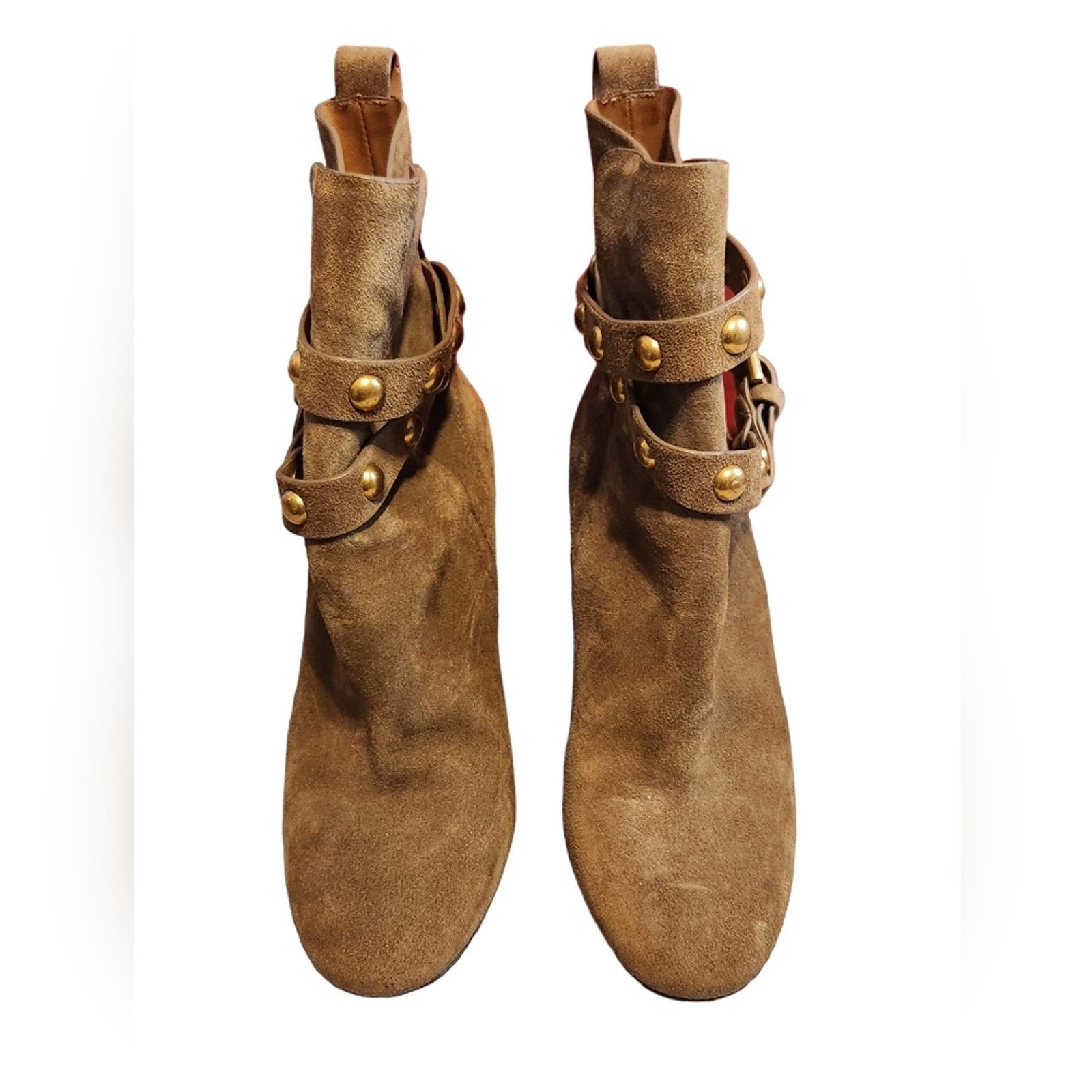 See by Chloe See by Chloe Suede Wrap Ankle Moto Boot 38.5 heeled Size US 8 / IT 38 - 5 Thumbnail