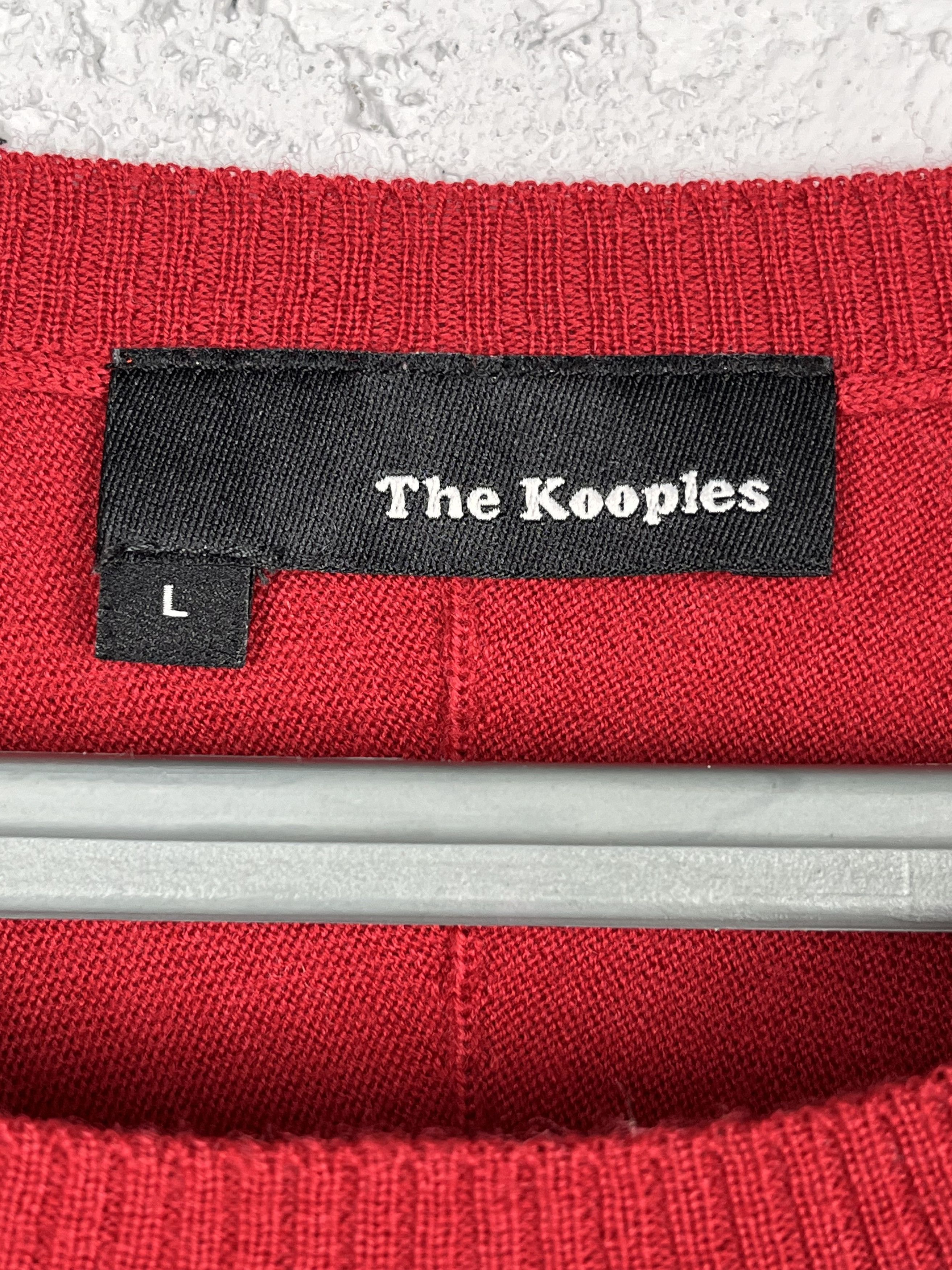 Designer × The Kooples × Vintage The Kooples Vintage Red Merino Wool Sweater Size US L / EU 52-54 / 3 - 5 Thumbnail