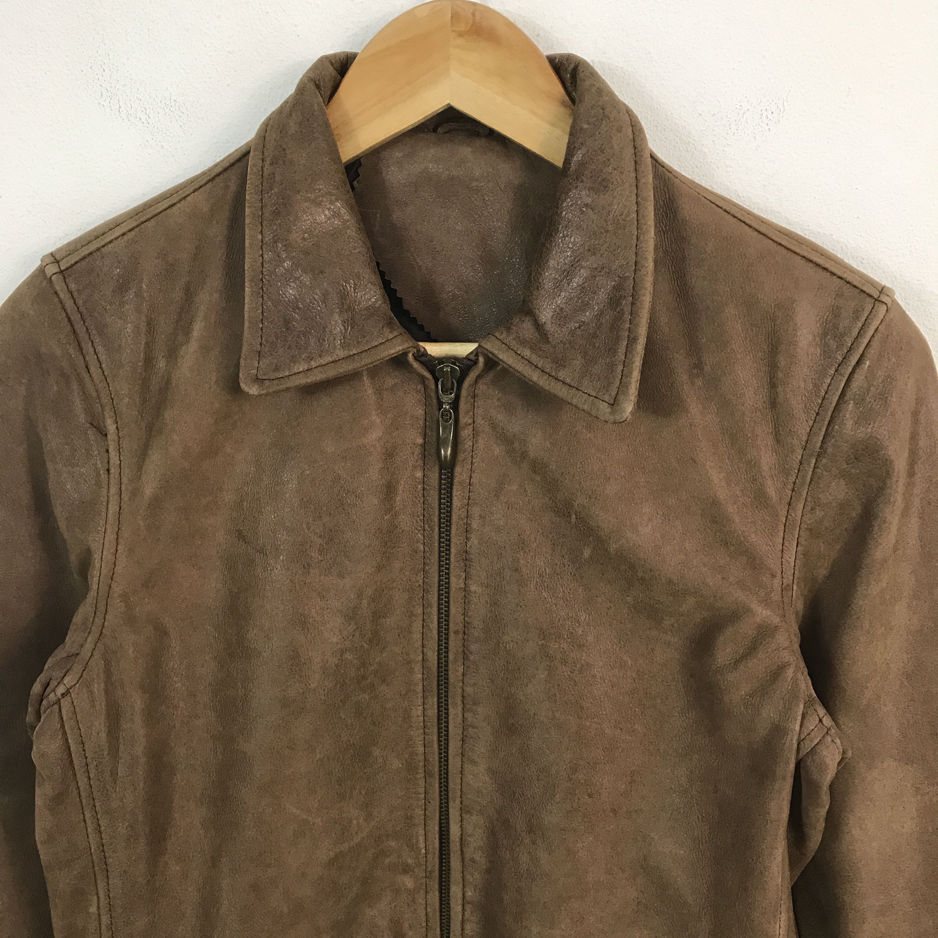 Japanese Brand × Vintage 2000s japanese brand design leather style jacket Size US S / EU 44-46 / 1 - 3 Thumbnail