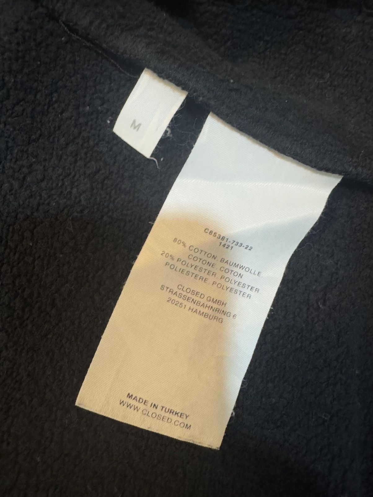 CLOSED × Vintage Closed Faded Black Rare Design Zipper Hoodie Size US M / EU 48-50 / 2 - 10 Thumbnail