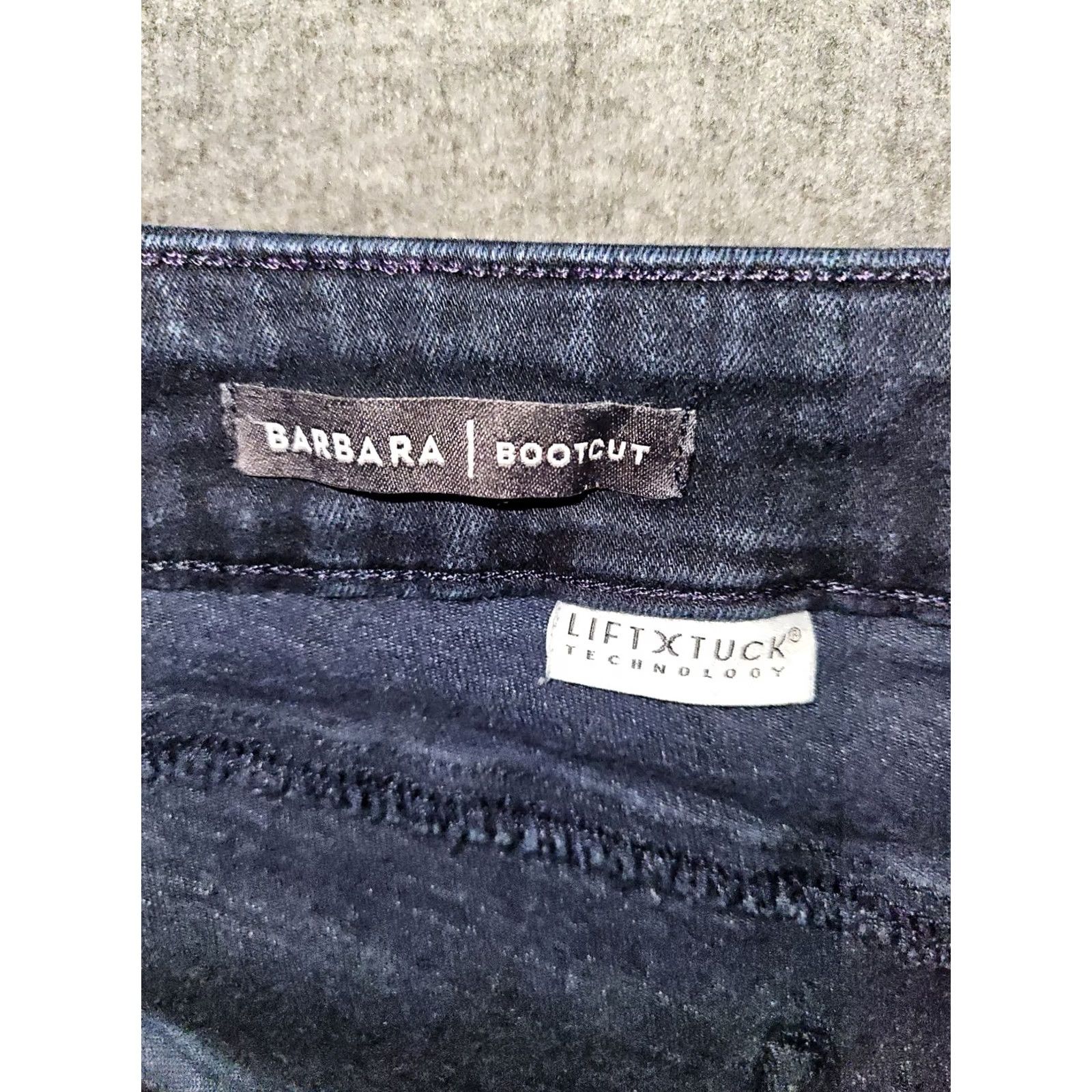 NYDJ NYDJ Barbara Bootcut Jeans Women's 10 Dark Blue Lift Tuck Stretch Preppy City Casual Denim Size 32" / US 10 / IT 46 - 3 Thumbnail
