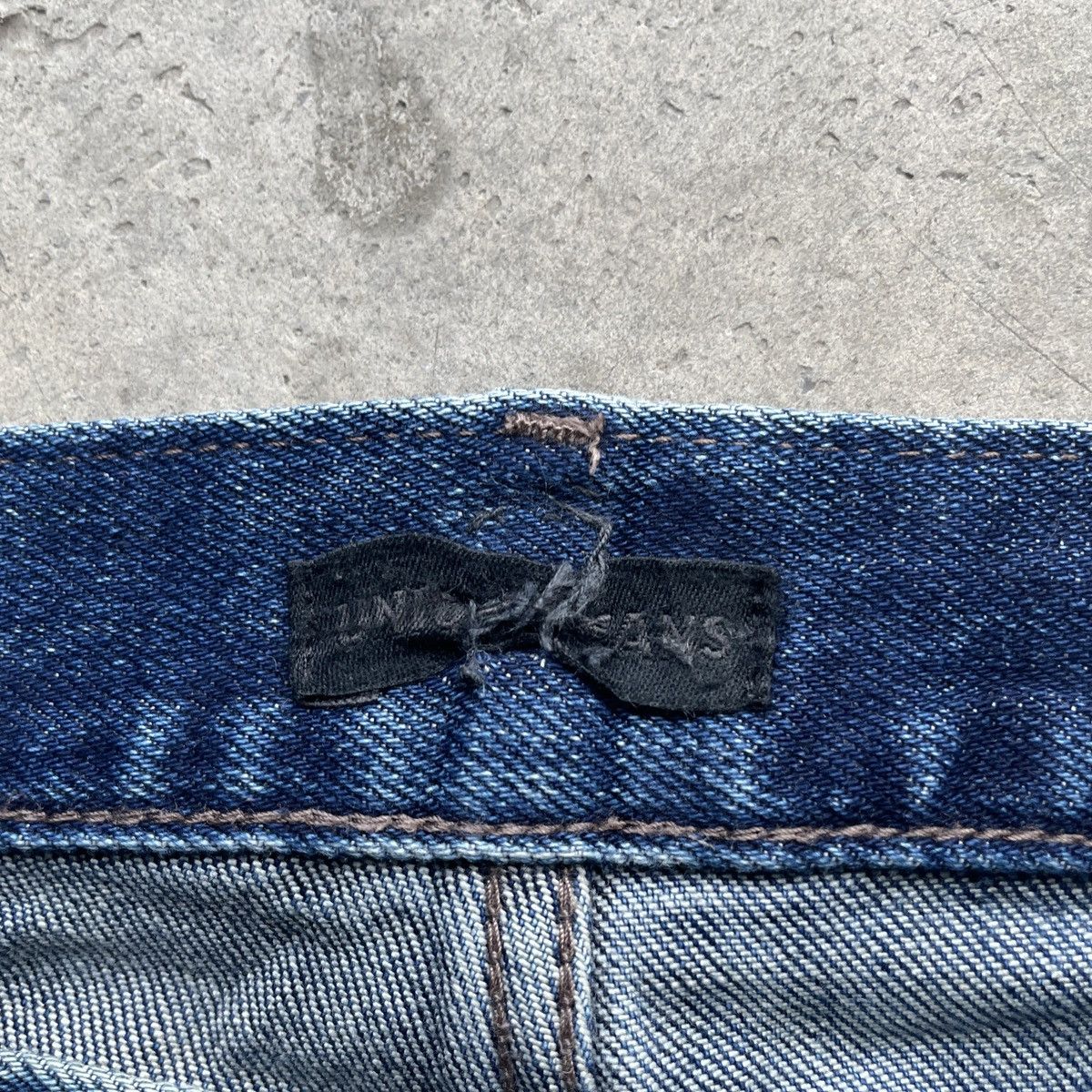 Japanese Brand Vintage Distressed Japanese Mud Washed Faded Jeans Pants Size US 33 - 7 Thumbnail
