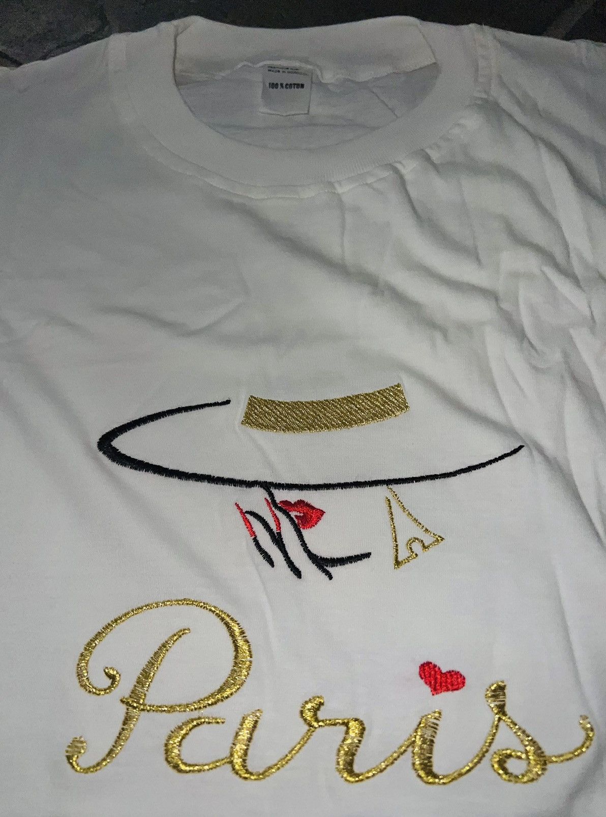 Vintage VINTAGE PARIS FASHION T-SHIRT ❤️ Size US L / EU 52-54 / 3 - 6 Thumbnail