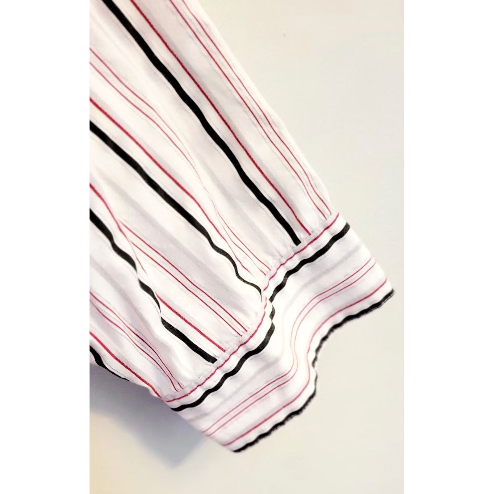 Vintage Vintage Fashion Bug Shirt Plus 2X 22 24 Classic Striped Button Up Size 4XL / US 24-26 - 3 Thumbnail