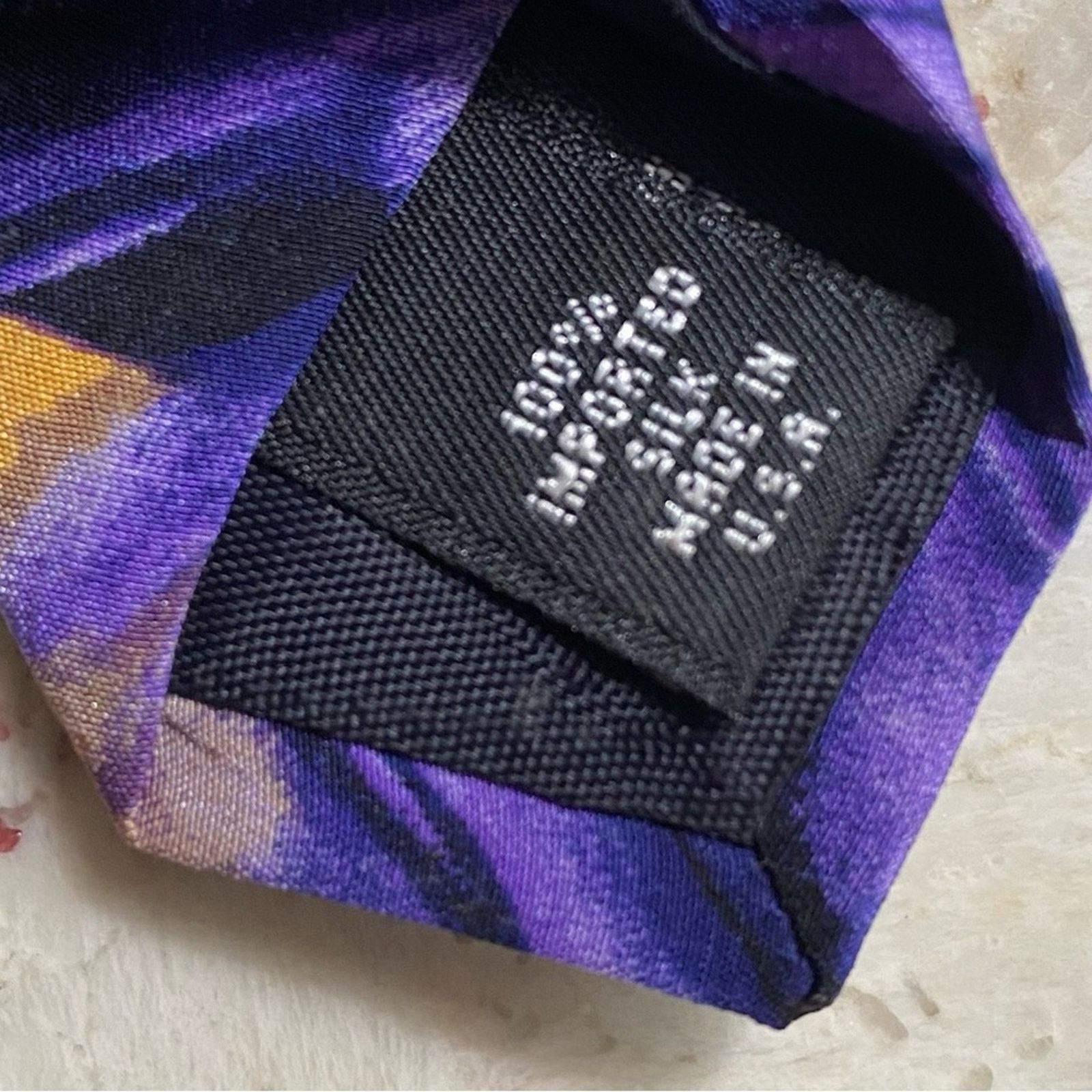 Grateful Dead Grateful Dead Great Pyramid First Set blue and gold silk tie Size ONE SIZE - 6 Thumbnail