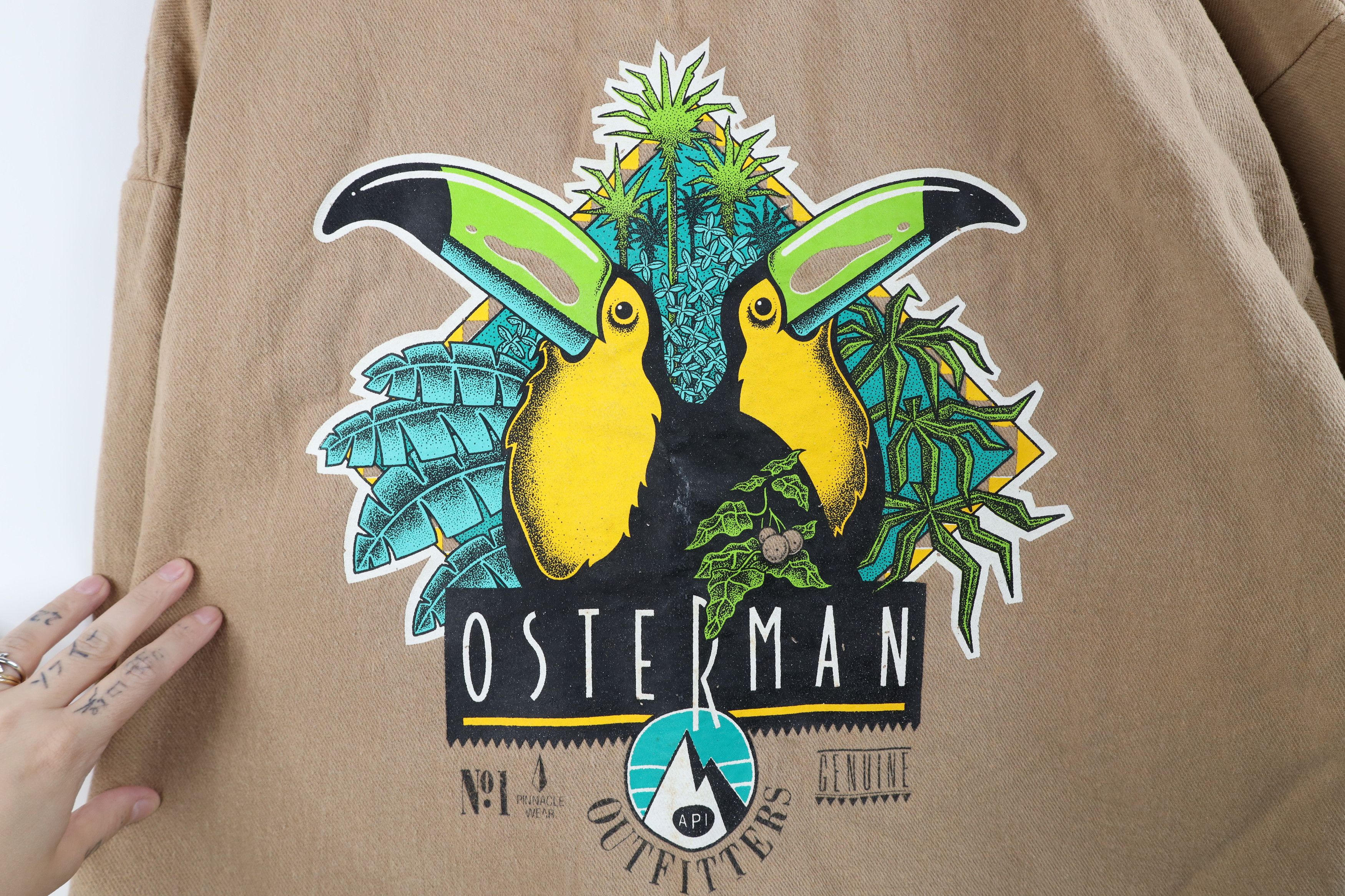 Vintage Vintage 90s Streetwear Osterman Bird Baggy Sweatshirt USA Size XL / US 12-14 / IT 48-50 - 4 Thumbnail